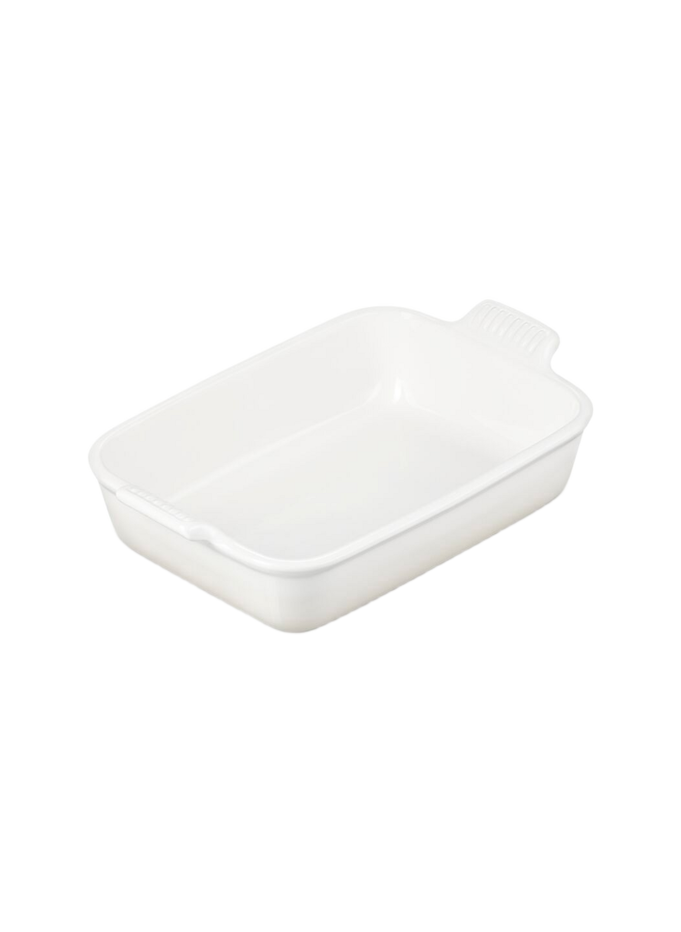 Rechteckige Erbsenplatte aus Keramik LE CREUSET Beige