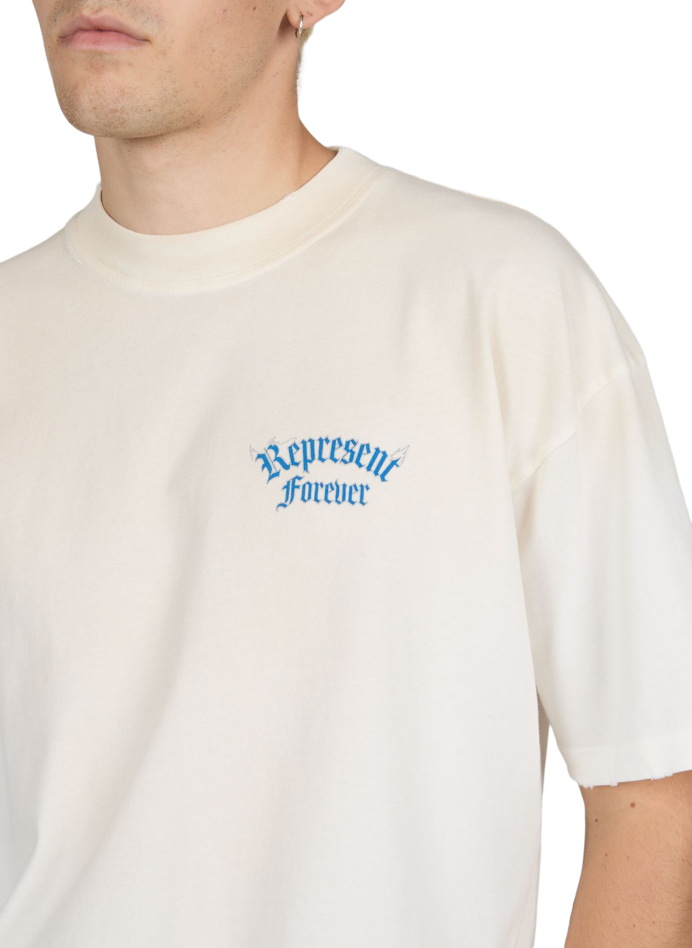 Tee-shirt en coton REPRESENT Blanc