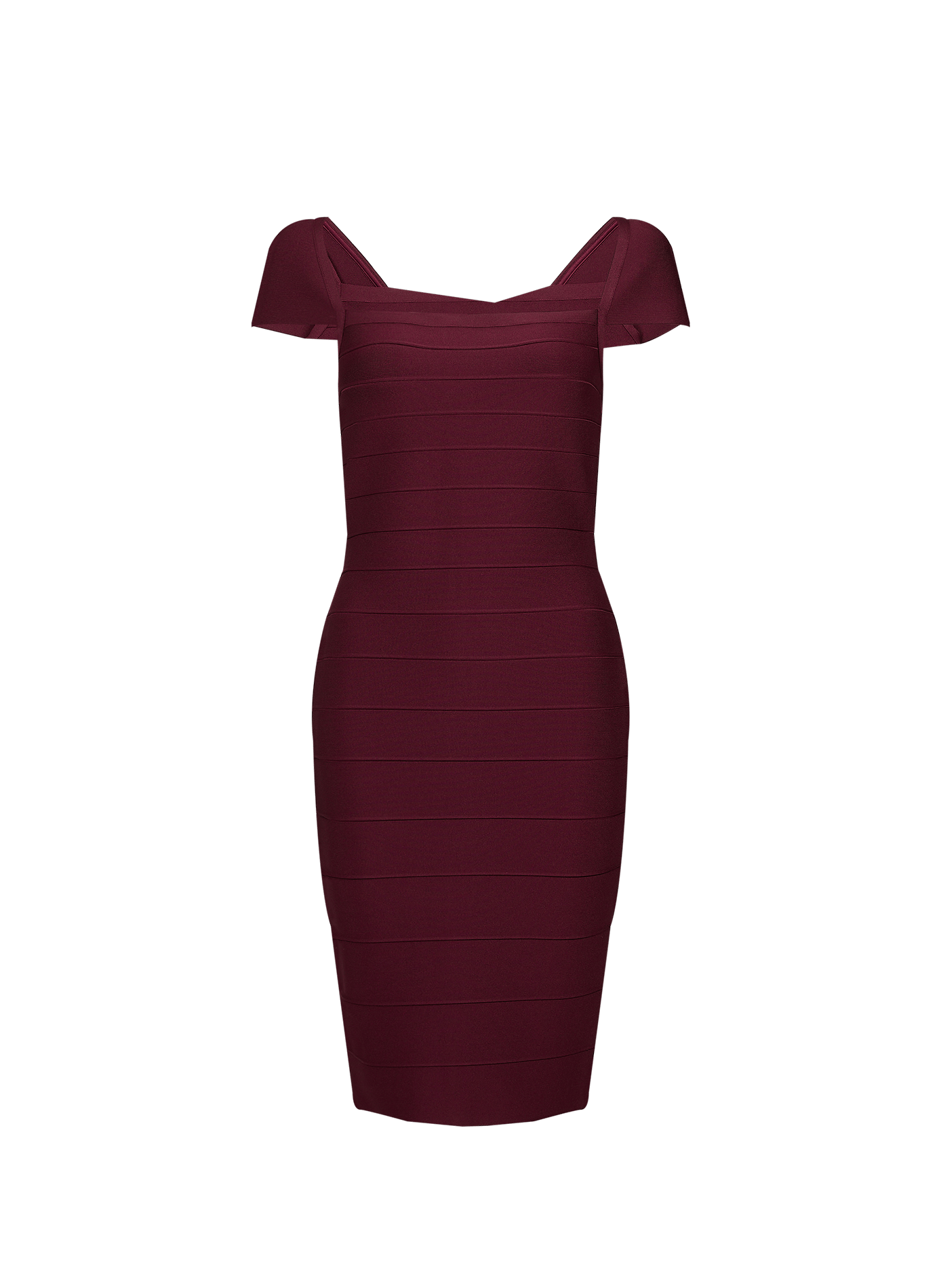 Fitted midi dress ROTATE Red