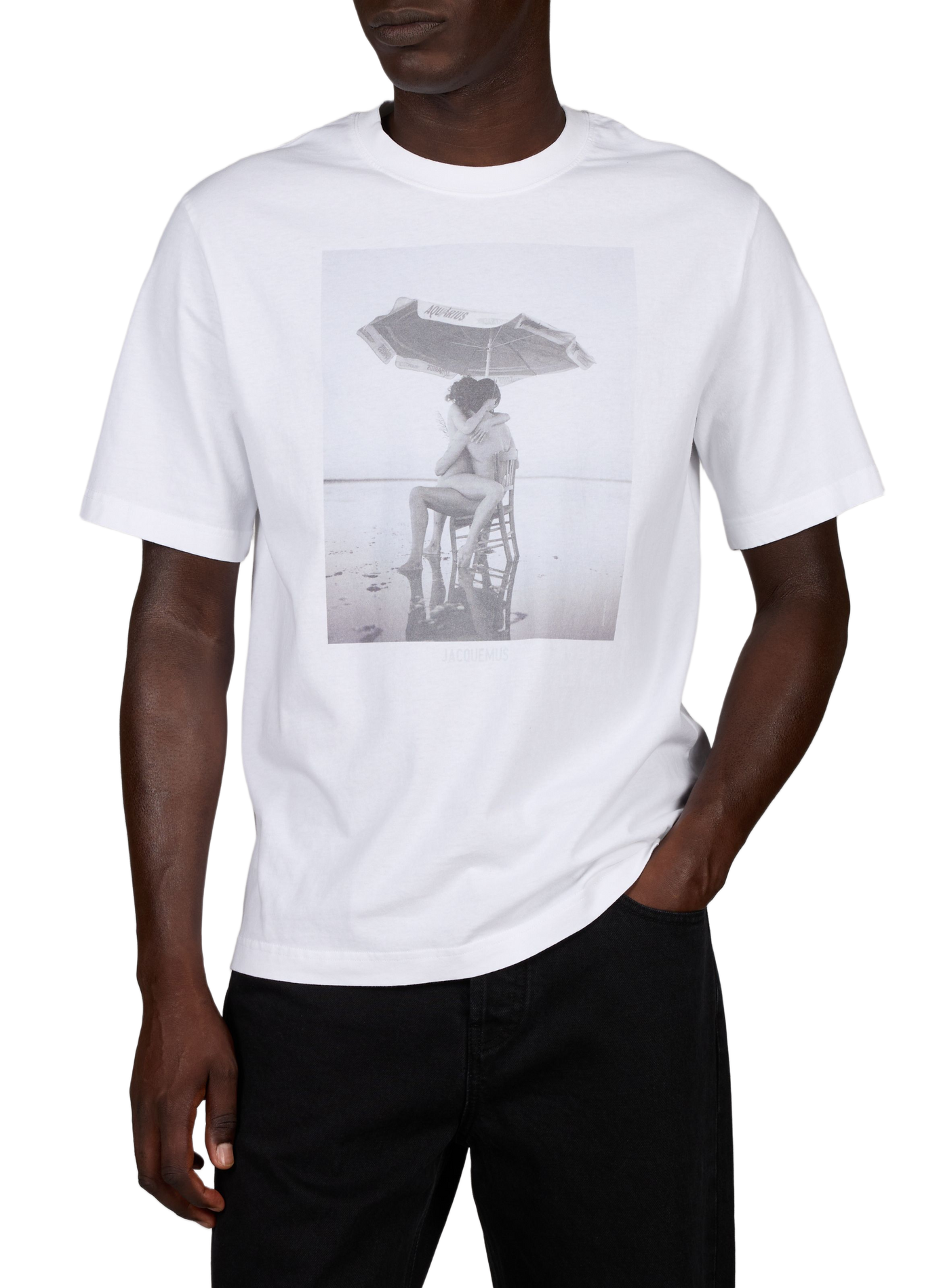 Le t-shirt campagne imprimé JACQUEMUS Blanc