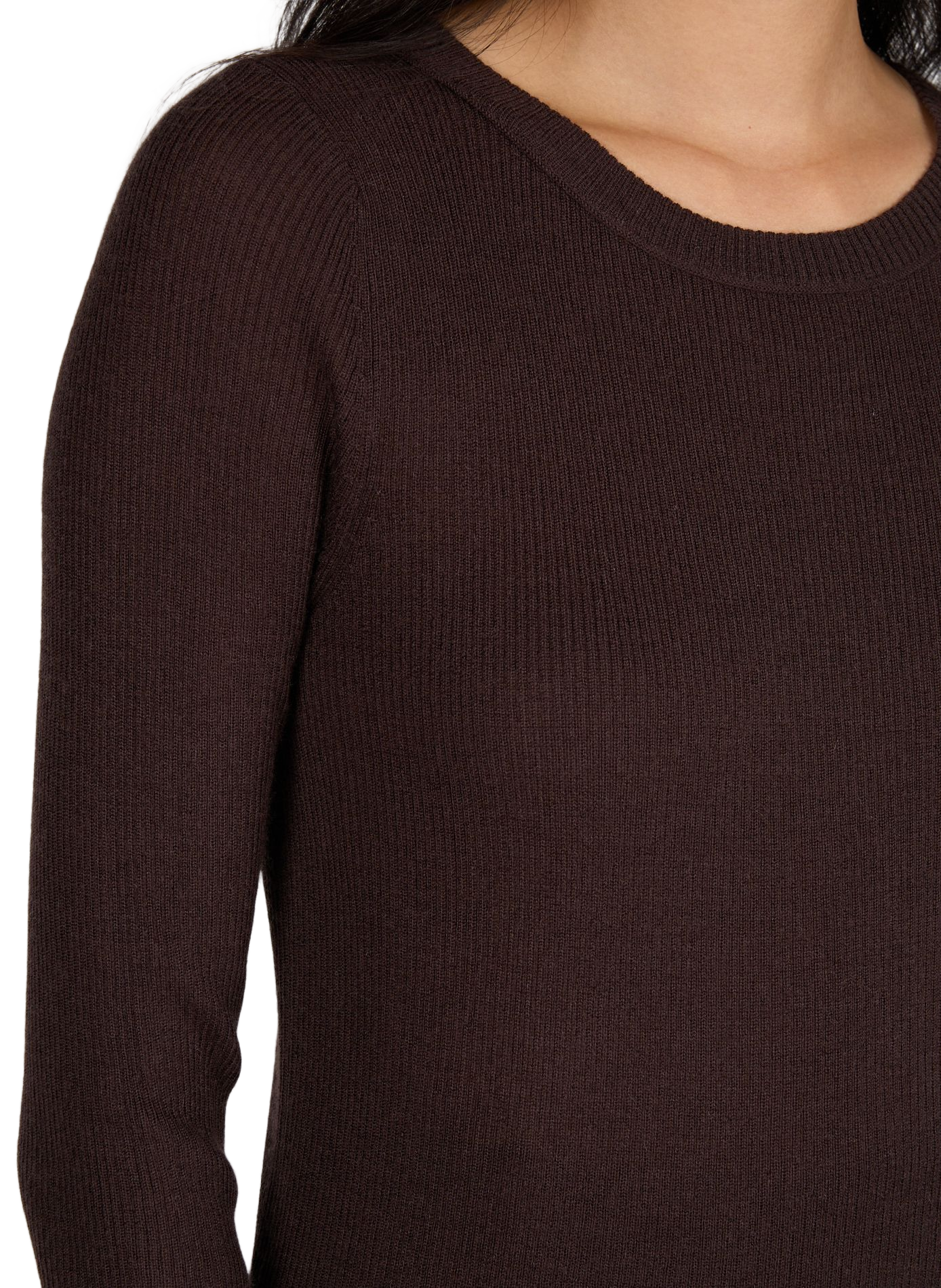 Taillierter Pullover aus Kaschmir und Seide VINCE Braun