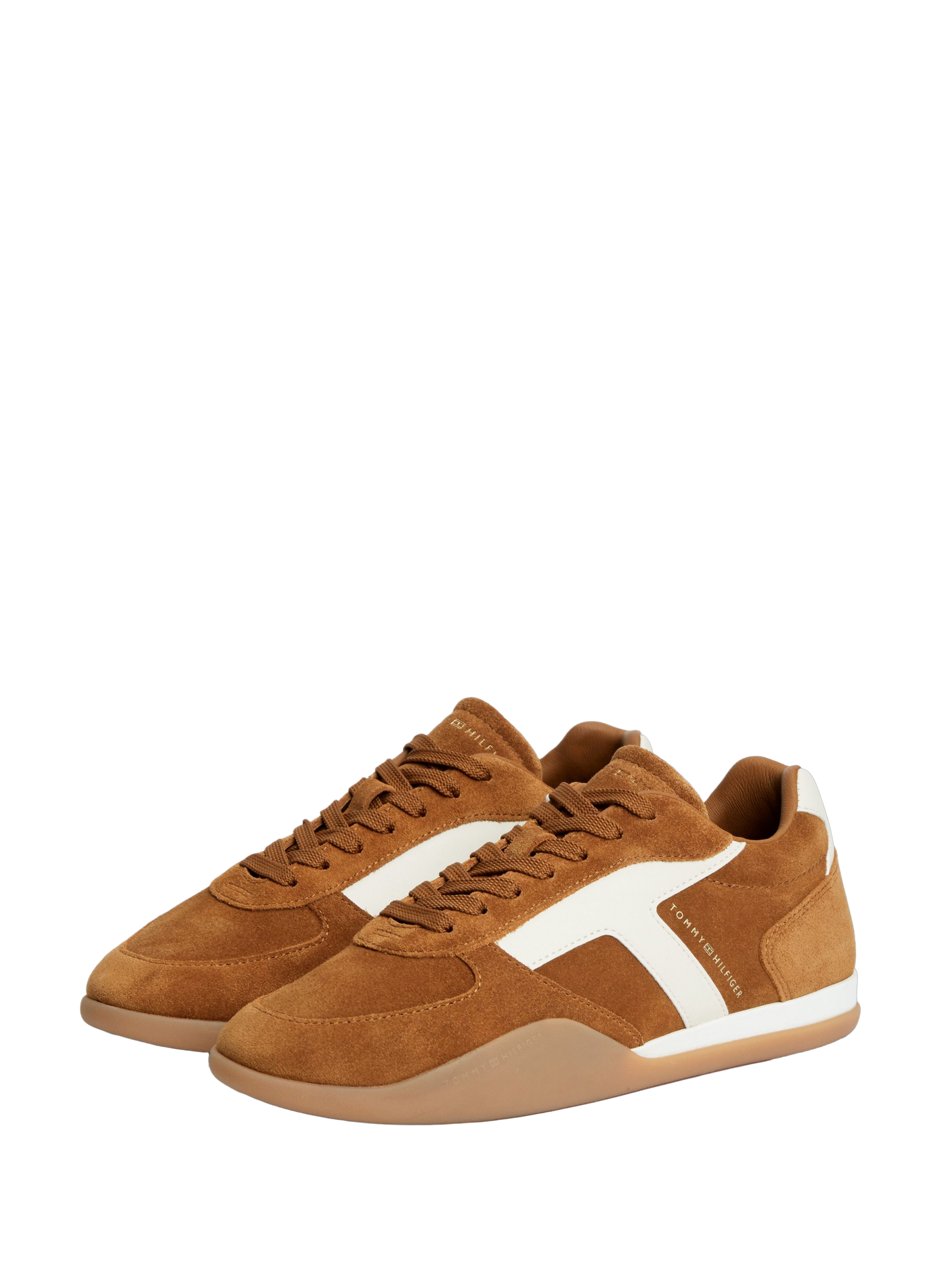 Baskets basses en cuir TOMMY HILFIGER Orange