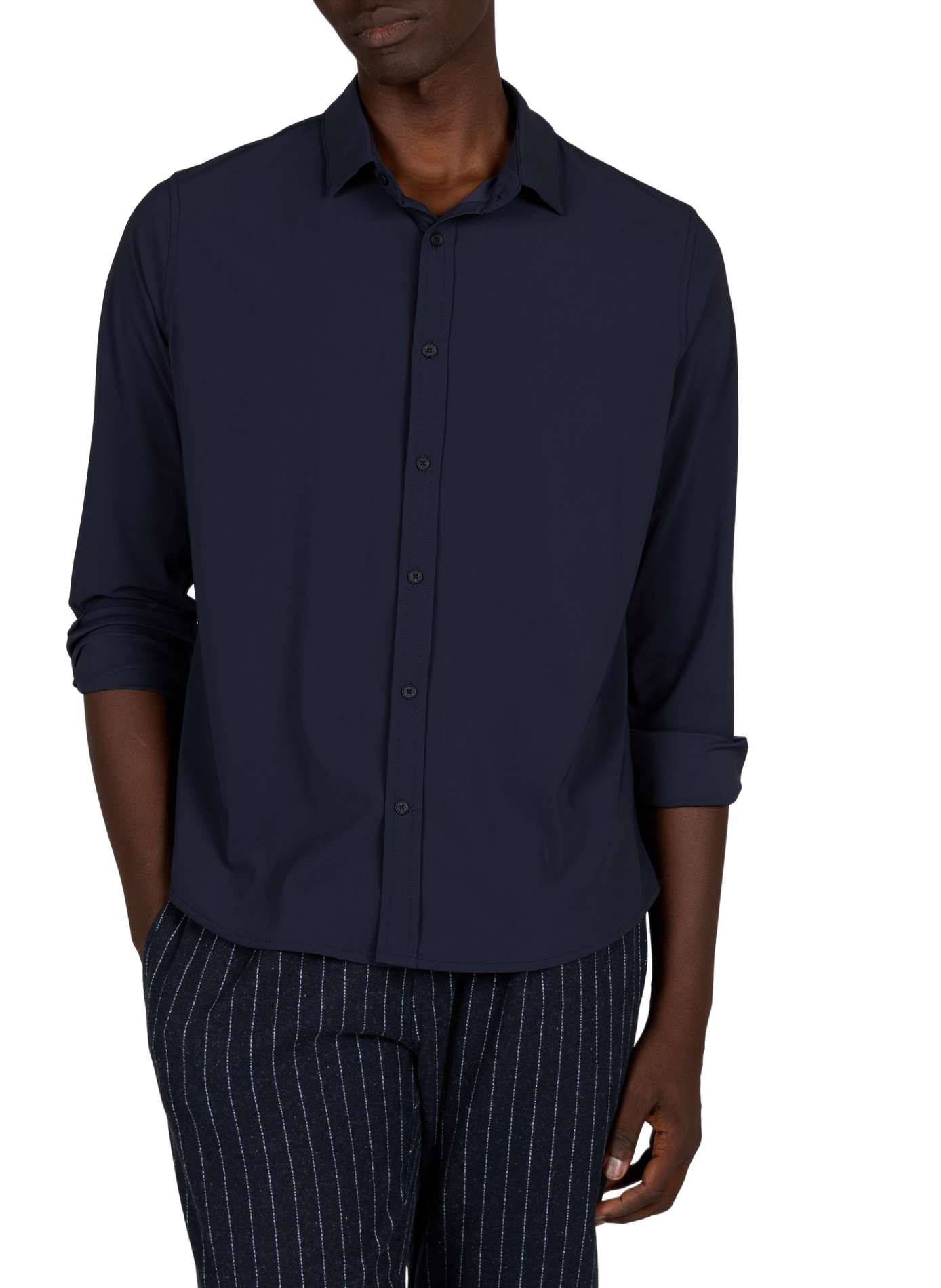 Straight blazer with print 1789 CALA Blue