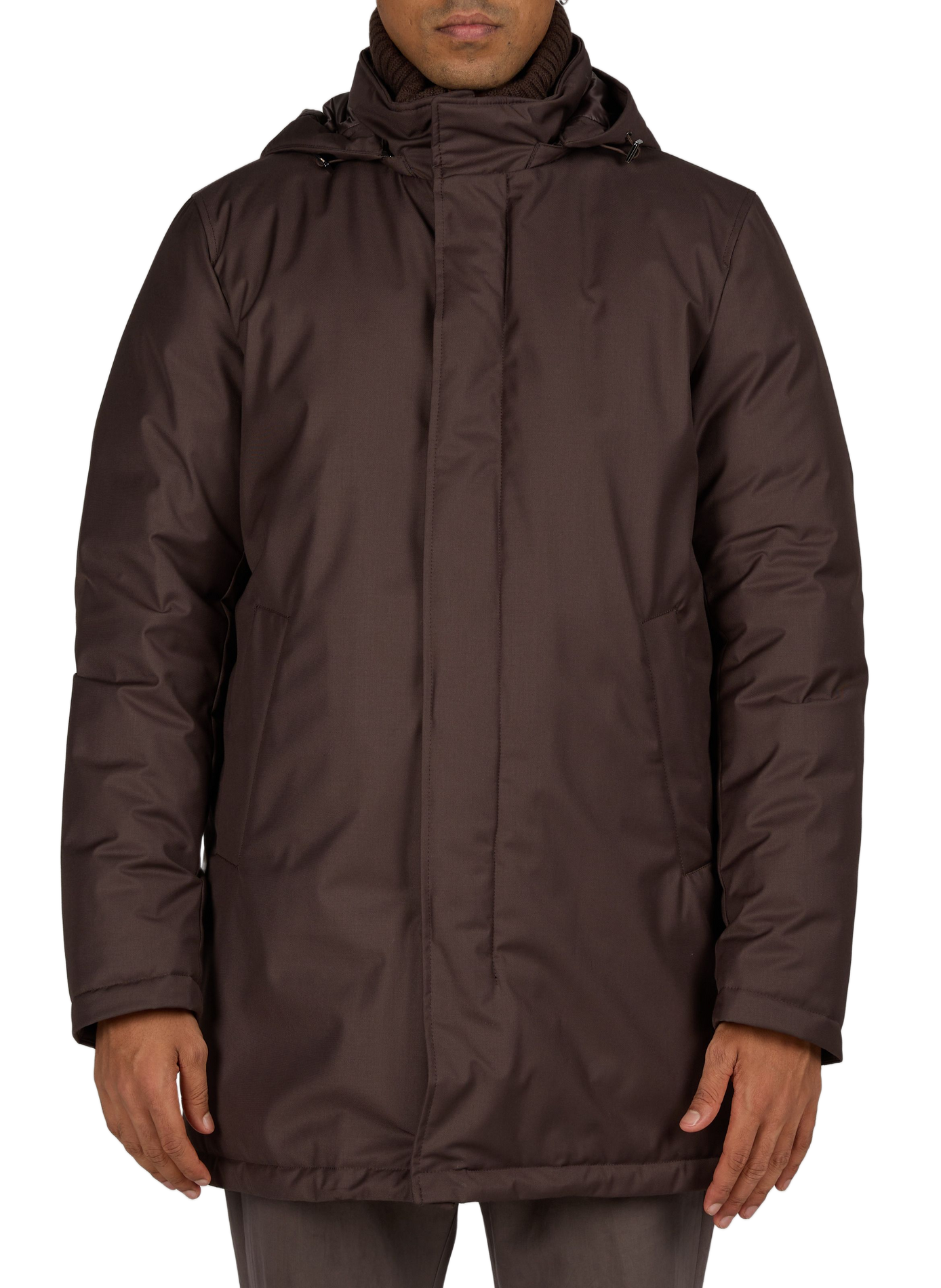 Gerader Parka mit Stehkragen HERNO Braun