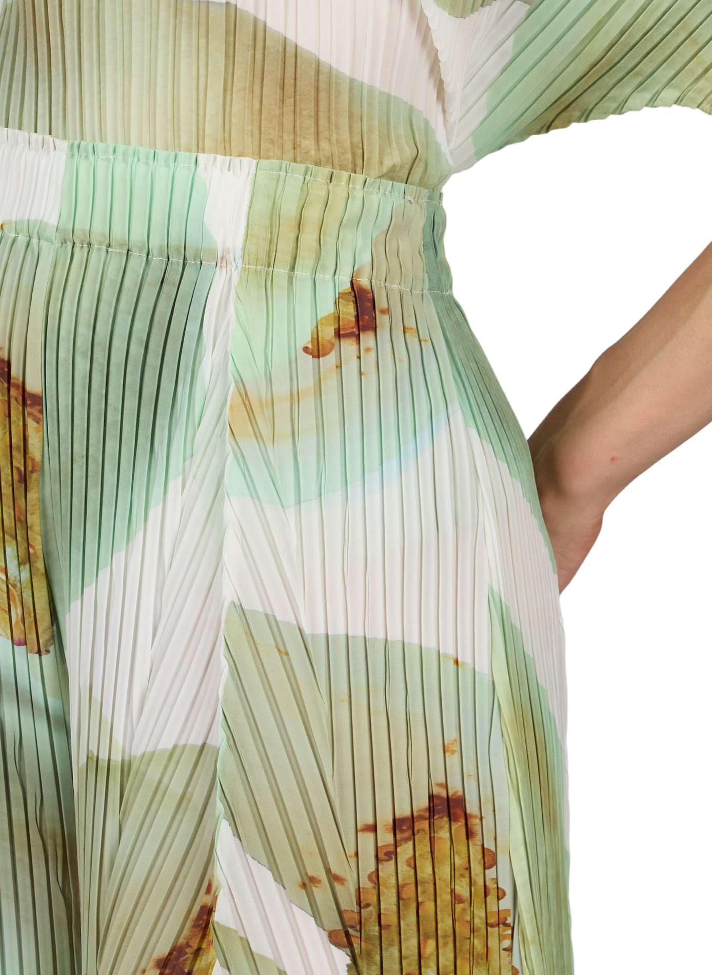 Wide pleated printed trousers ADOLFO DOMINGUEZ Multicolour