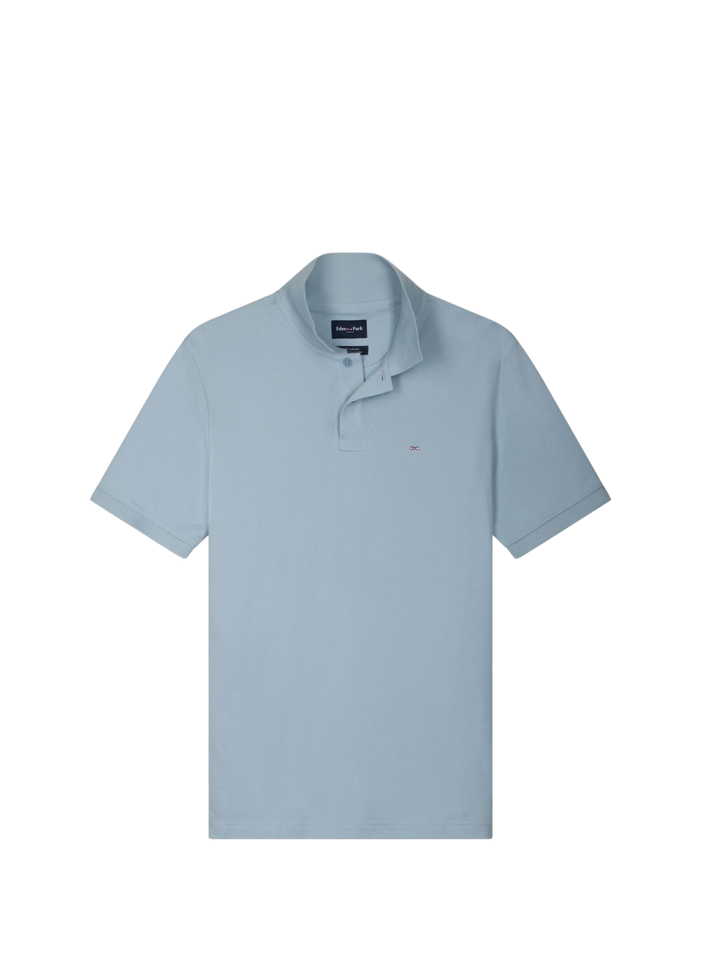 Polo droit à logo brodé en coton EDEN PARK Weiss