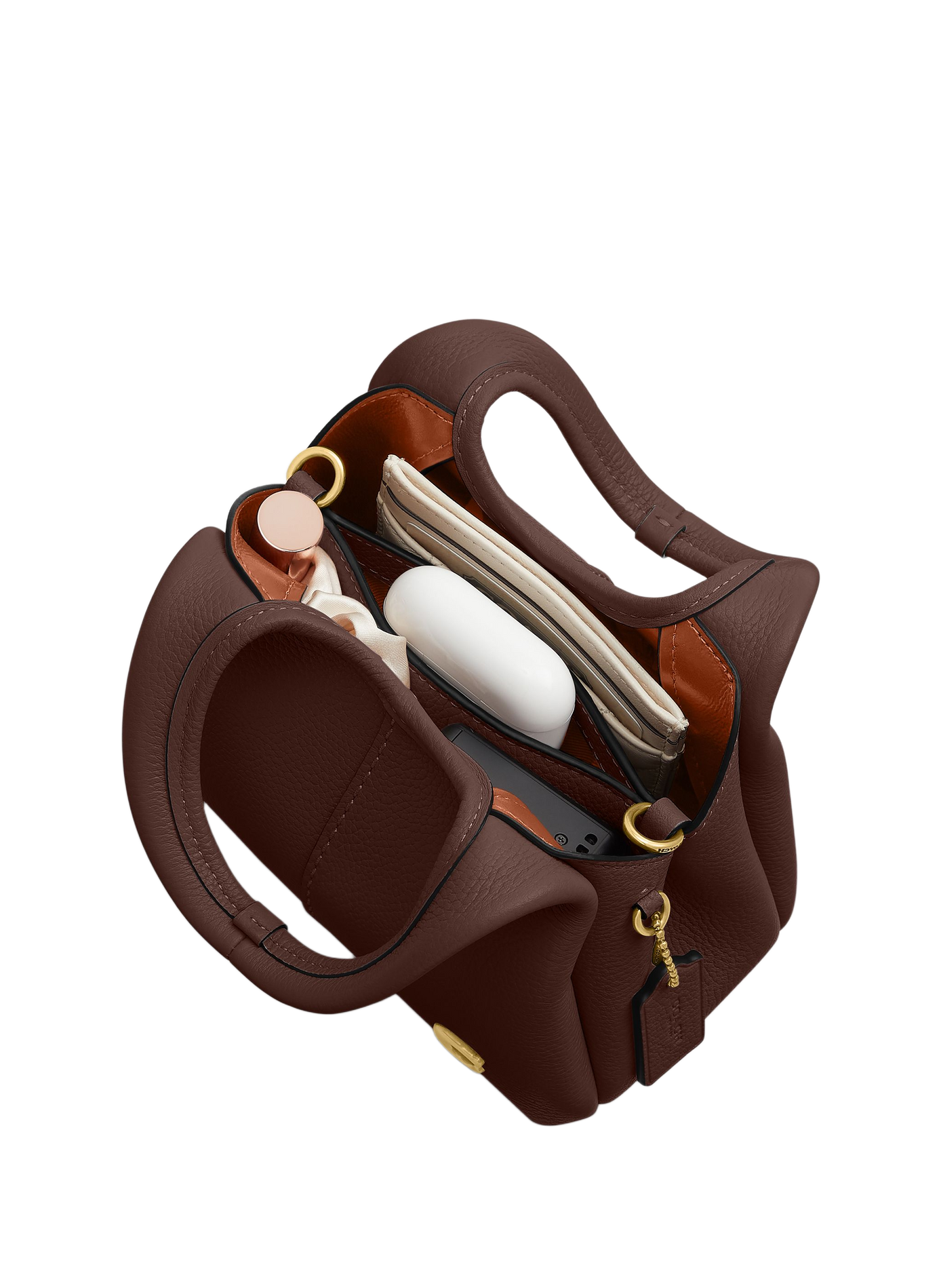 Sac à bandoulière Lana en cuir COACH Marron