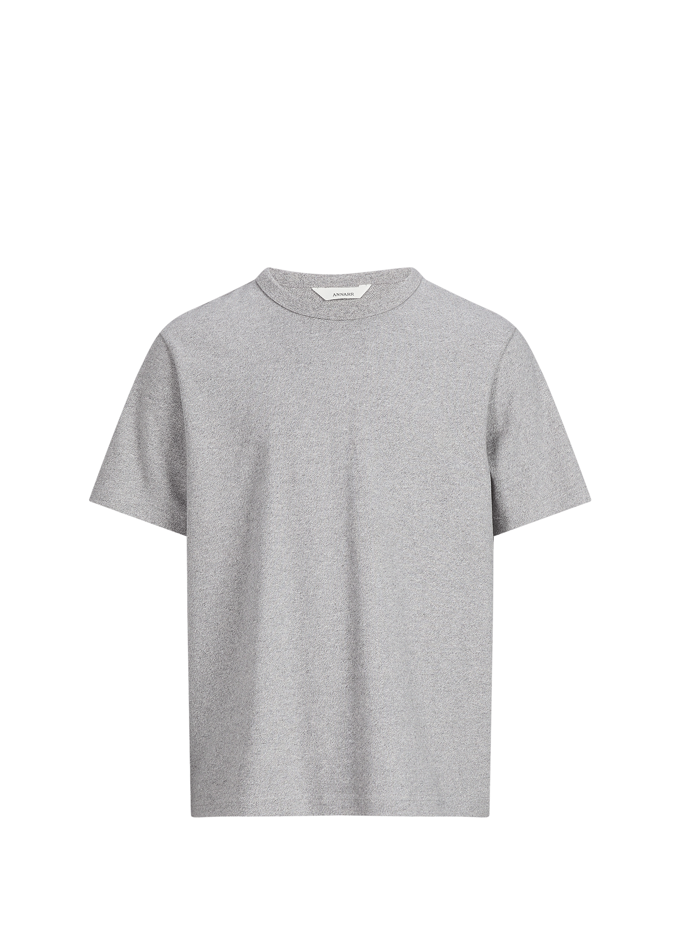 Effen ruimvallend T-shirt met ronde hals ANNARR Grijs