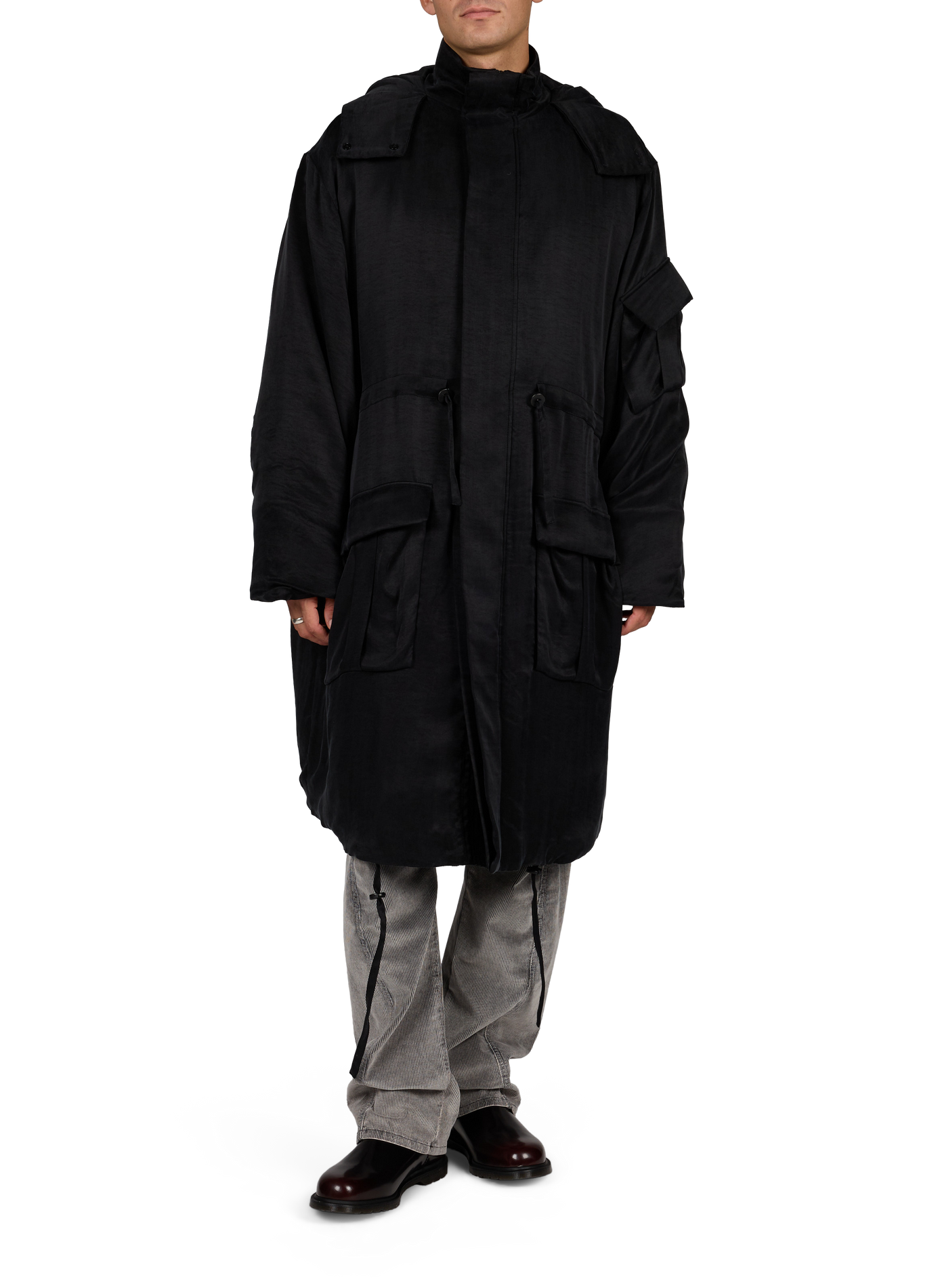 High-Neck Coat ALAINPAUL Black