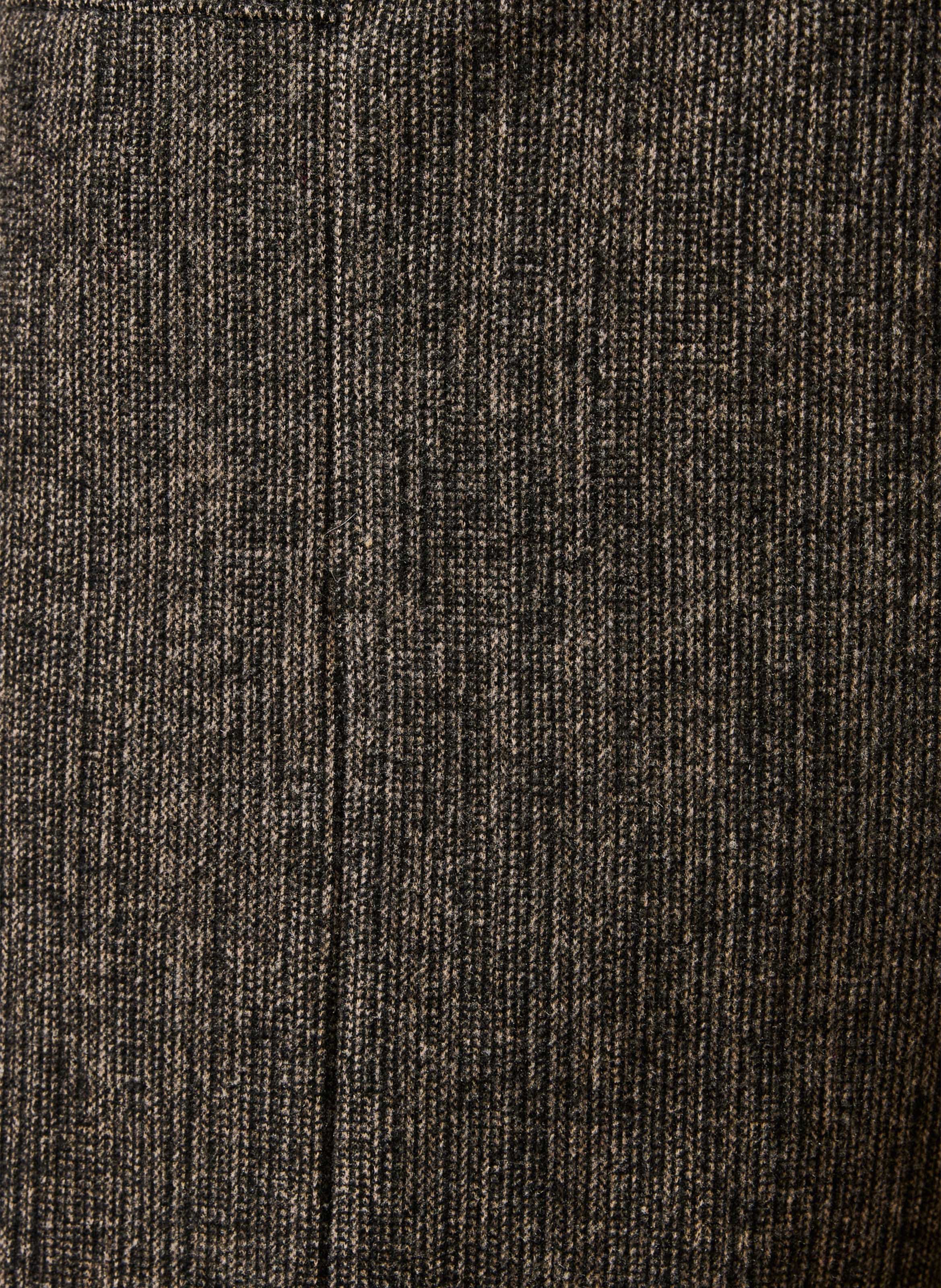 Rechte broek met wijde pijpen en fluweellook LA FEE MARABOUTEE Bruin