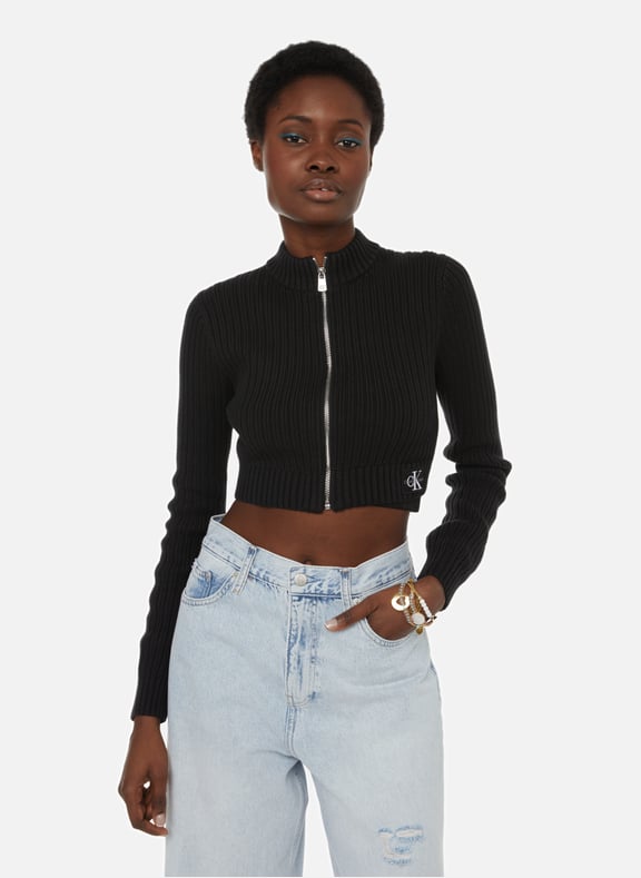 Calvin klein cropped jumper Clearance