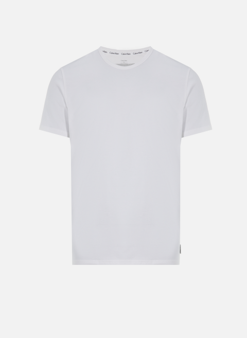 Pack of two round-neck T-shirts in stretch cotton WhiteCALVIN KLEIN 