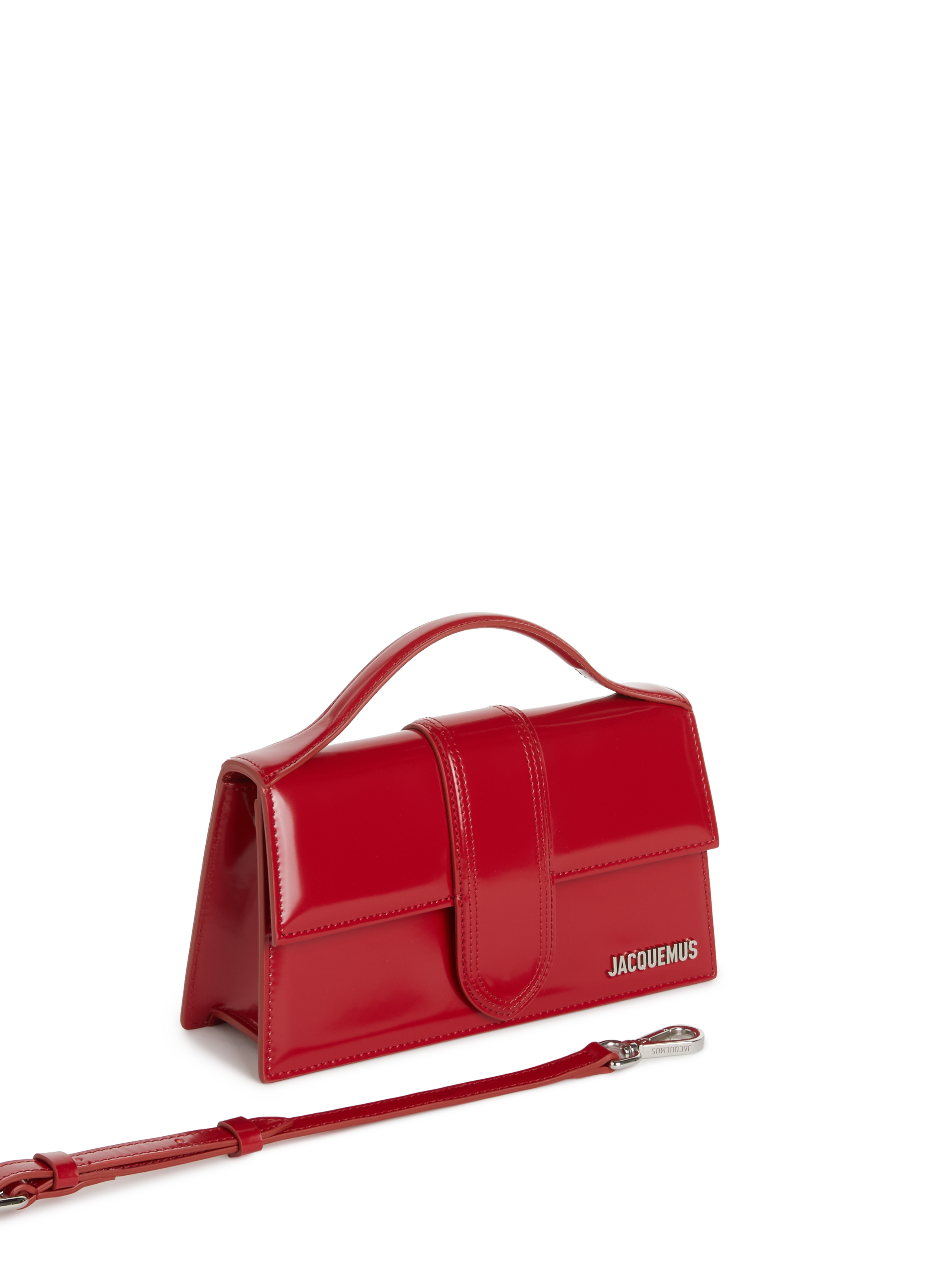 Le Bambino large leather handbag JACQUEMUS Red
