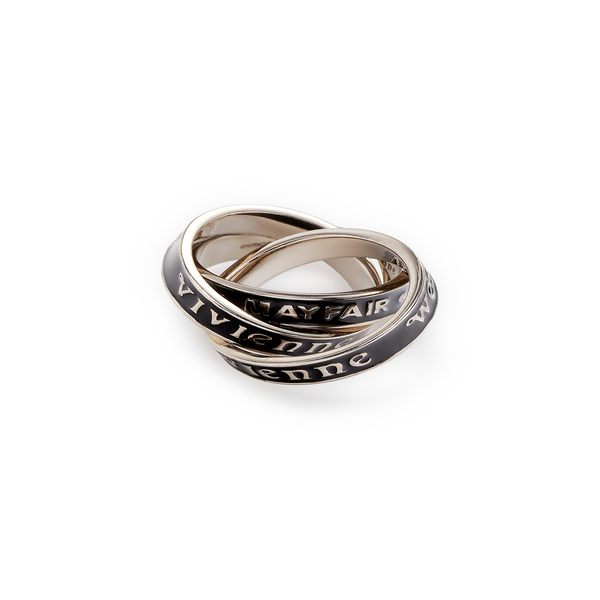 Vivienne Westwood Triple Brass Ring In Multi