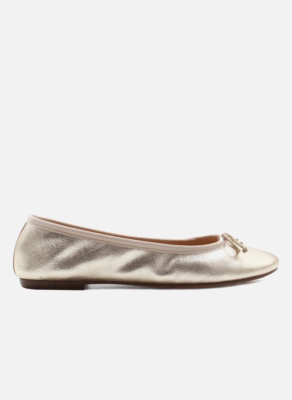 Ballerines classiques cuir métallisé Doré by JULES & JENN JULES & JENN Ballerines classiques cuir métallisé Doré