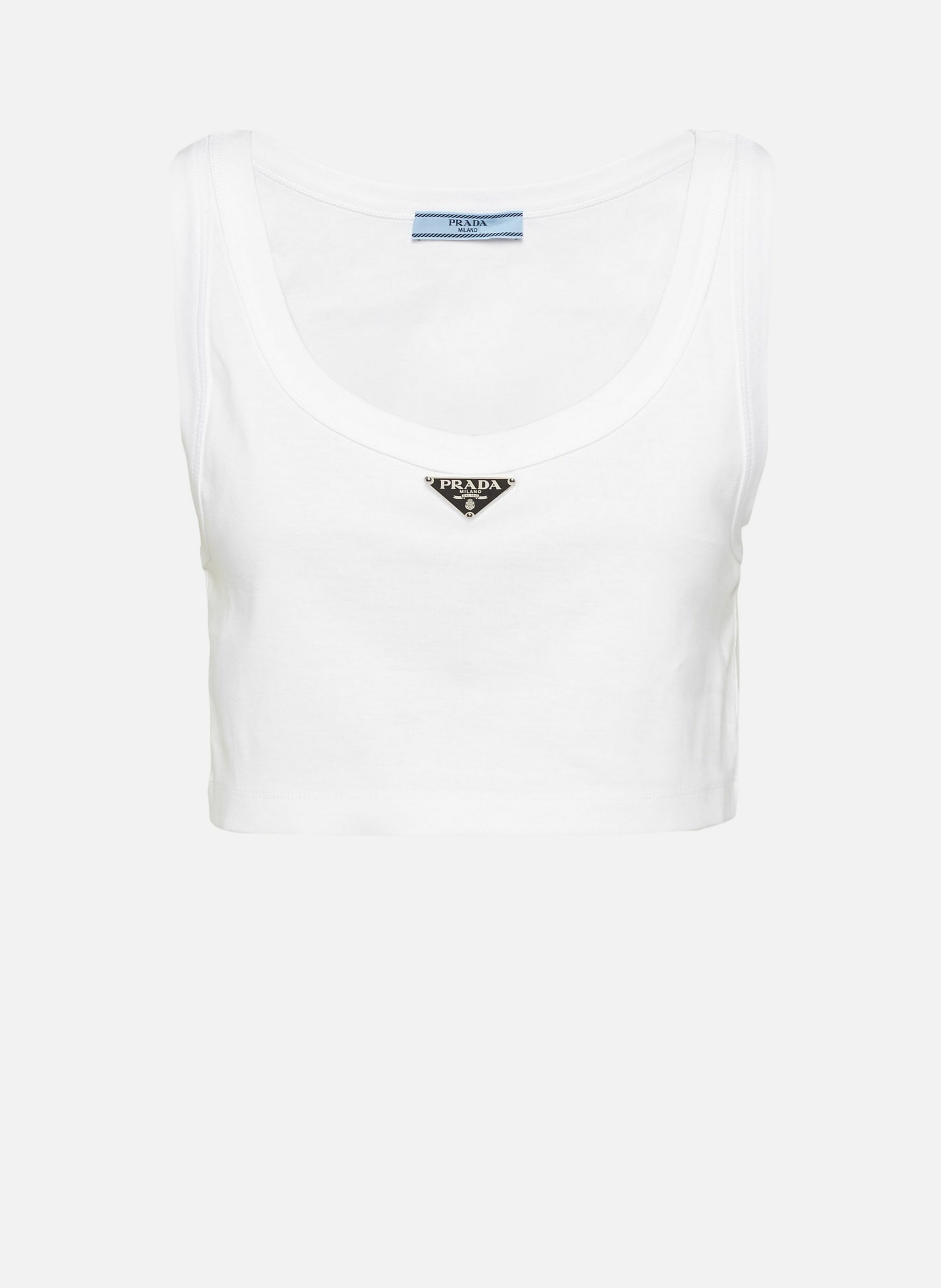 Haut en jersey PRADA Blanc