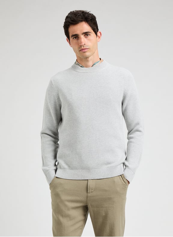 Cotton jumper Beige by SELECTED SELECTED Cotton jumper Beige