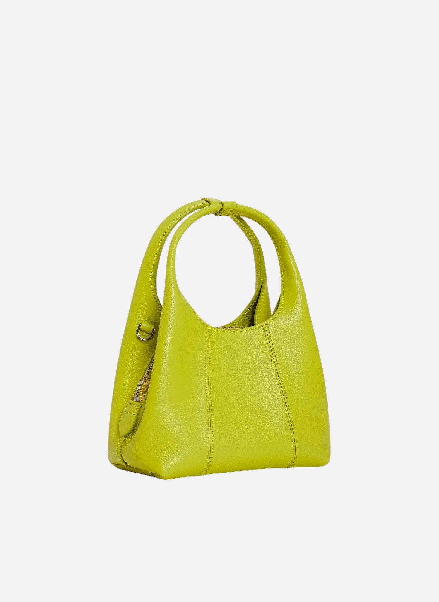 Mini sac à main juliette en cuir grainé LE TANNEUR Vert