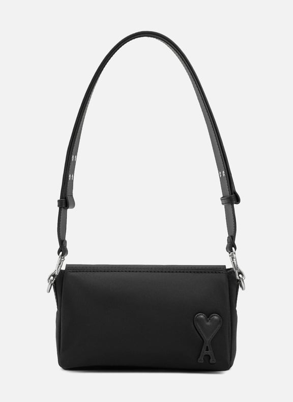 Sac lunch box marcel en nylon ouatiné unisexe Noir by AMI PARIS AMI PARIS Sac lunch box marcel en nylon ouatiné unisexe Noir
