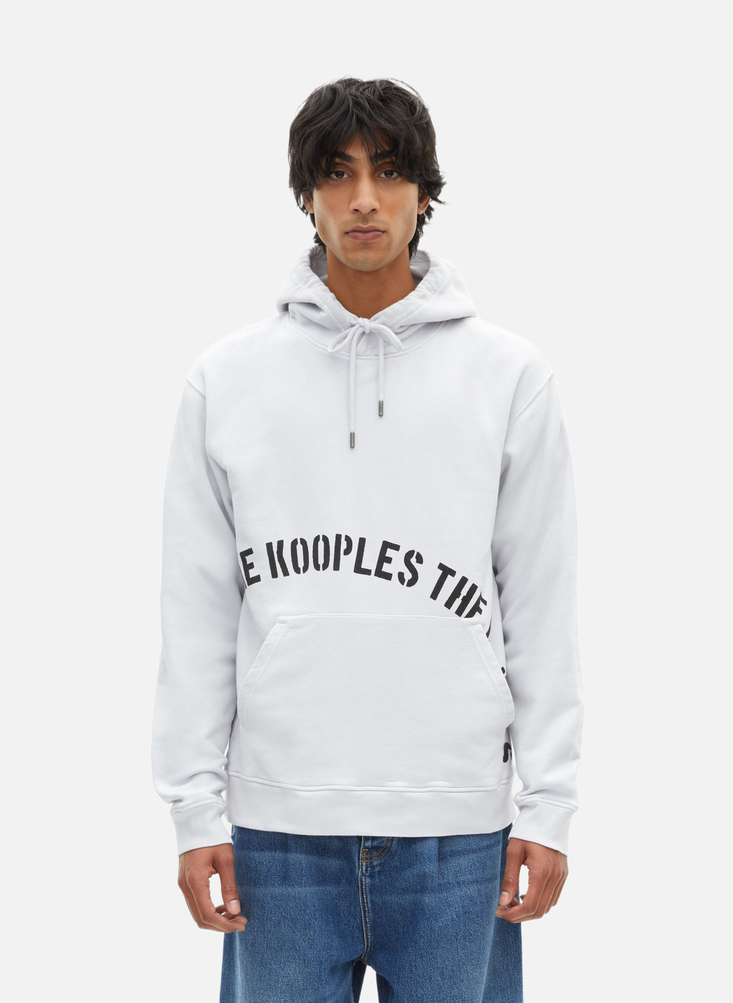 Sweatshirt à capuche avec sérigraphie THE KOOPLES Gris