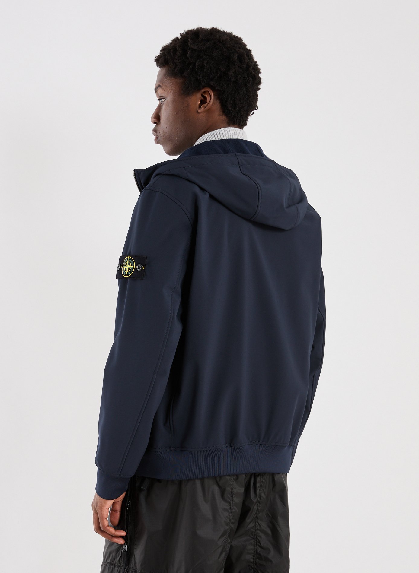 Blouson à capuche STONE ISLAND Bleu