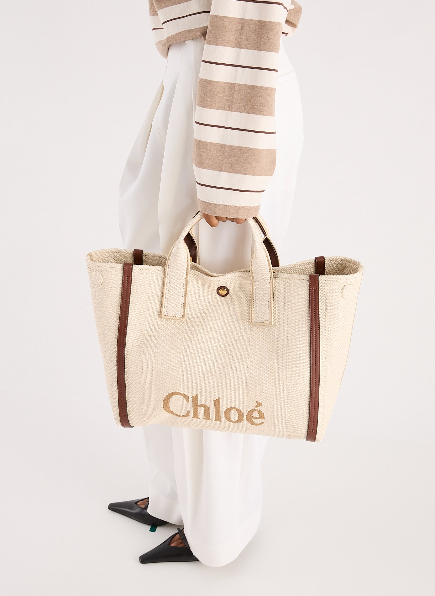Sac cabas Carry médium CHLOÉ Beige
