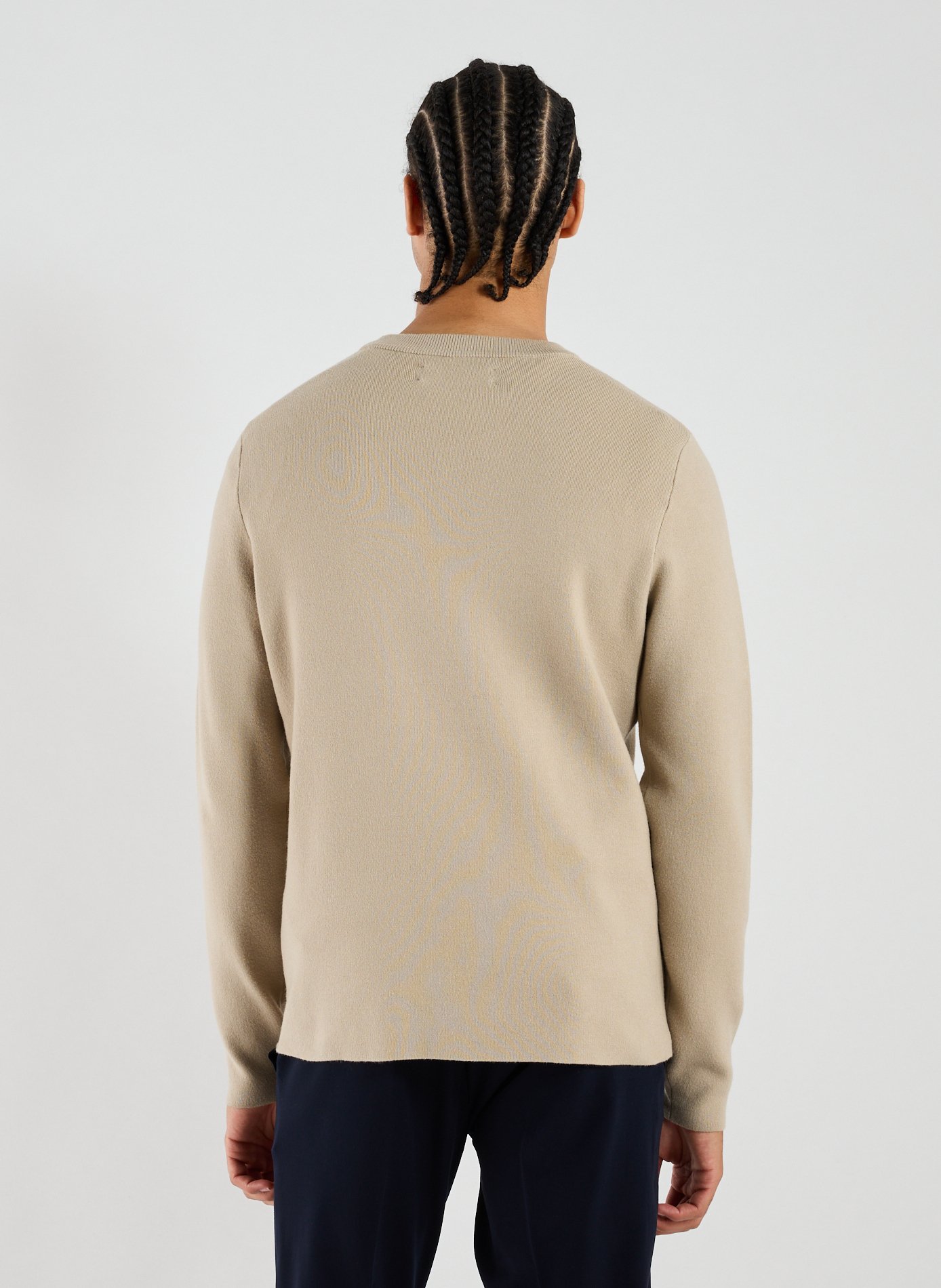 Pull droit col rond  SAMSOE SAMSOE Beige