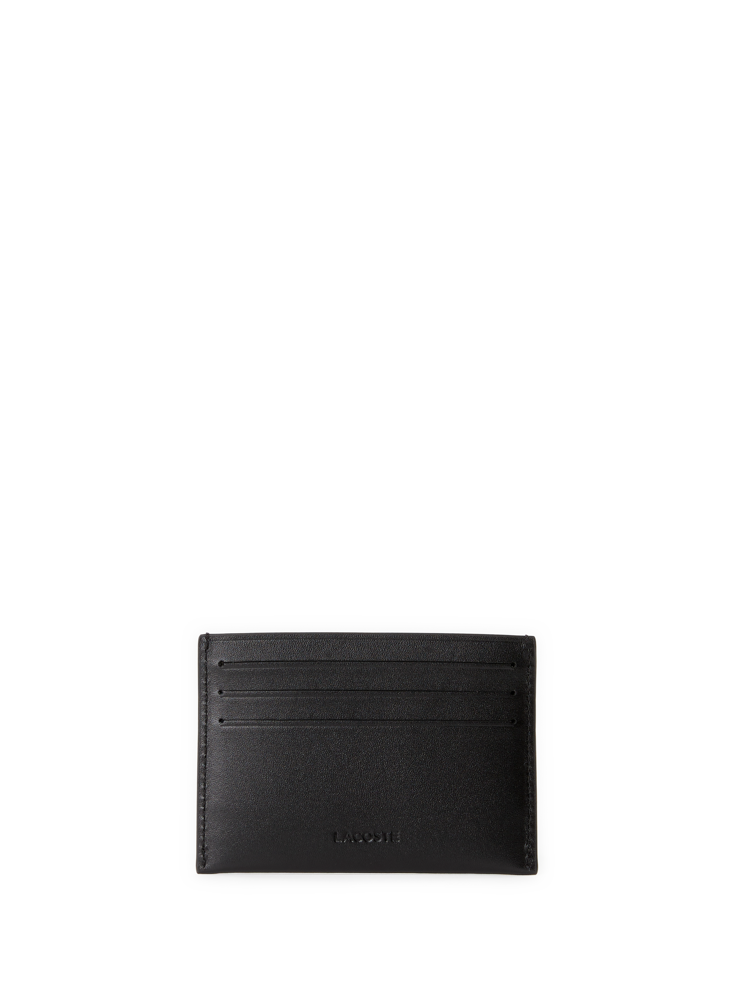 Porte-carte Fitzgerald en cuir LACOSTE Noir