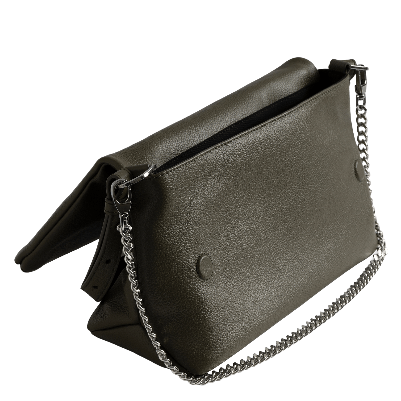 Sac porté épaule en cuir rocky ii ZADIG&VOLTAIRE Vert