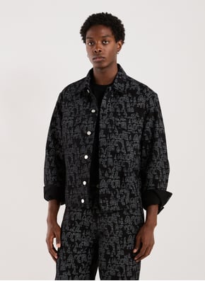 Blouson imprimé col classique en coton ARTE ANTWERP Blouson imprimé col classique en coton ARTE ANTWERP
