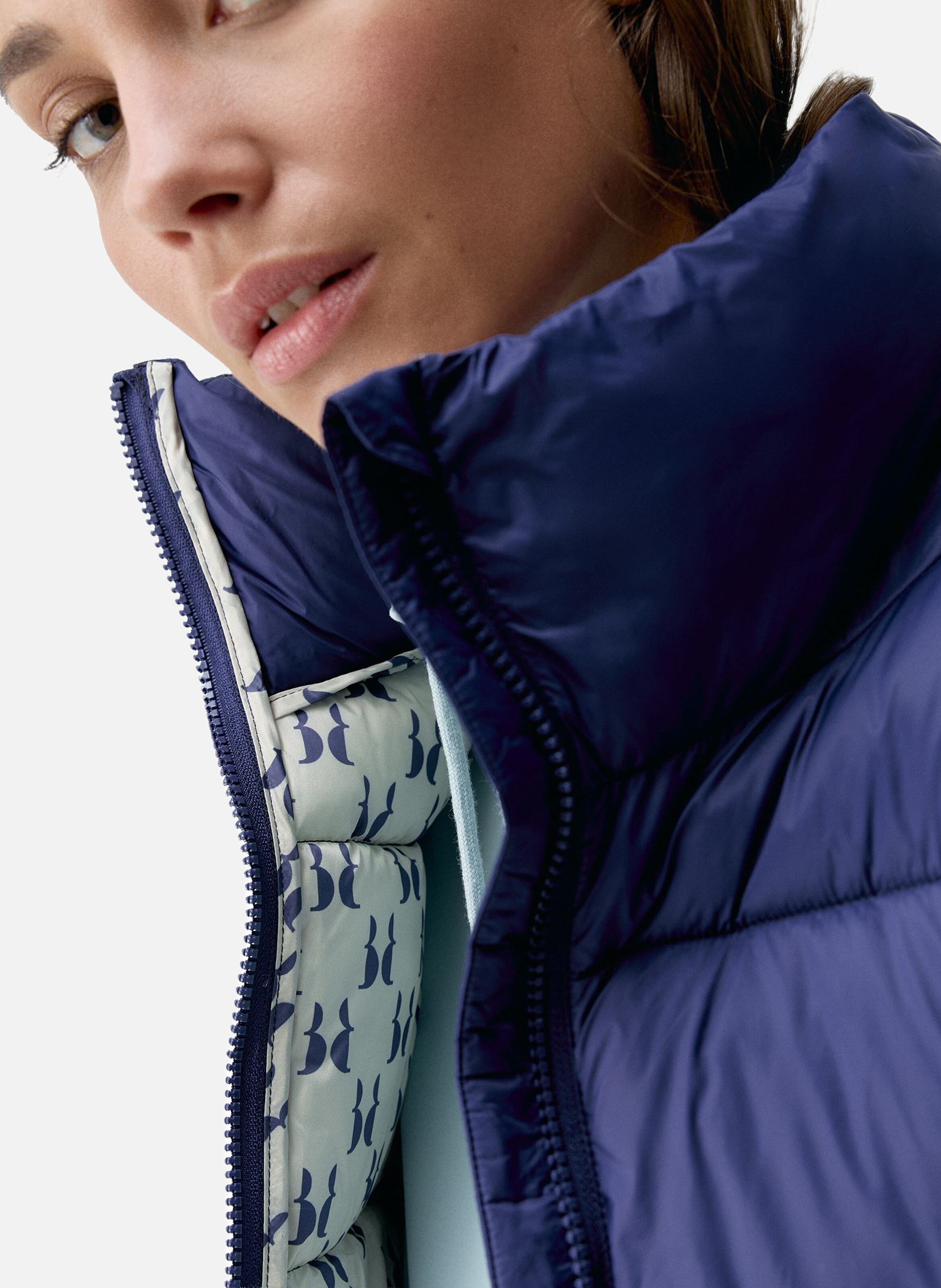 Veste de sport zippée performance athleisure jolie BORN LIVING YOGA Bleu