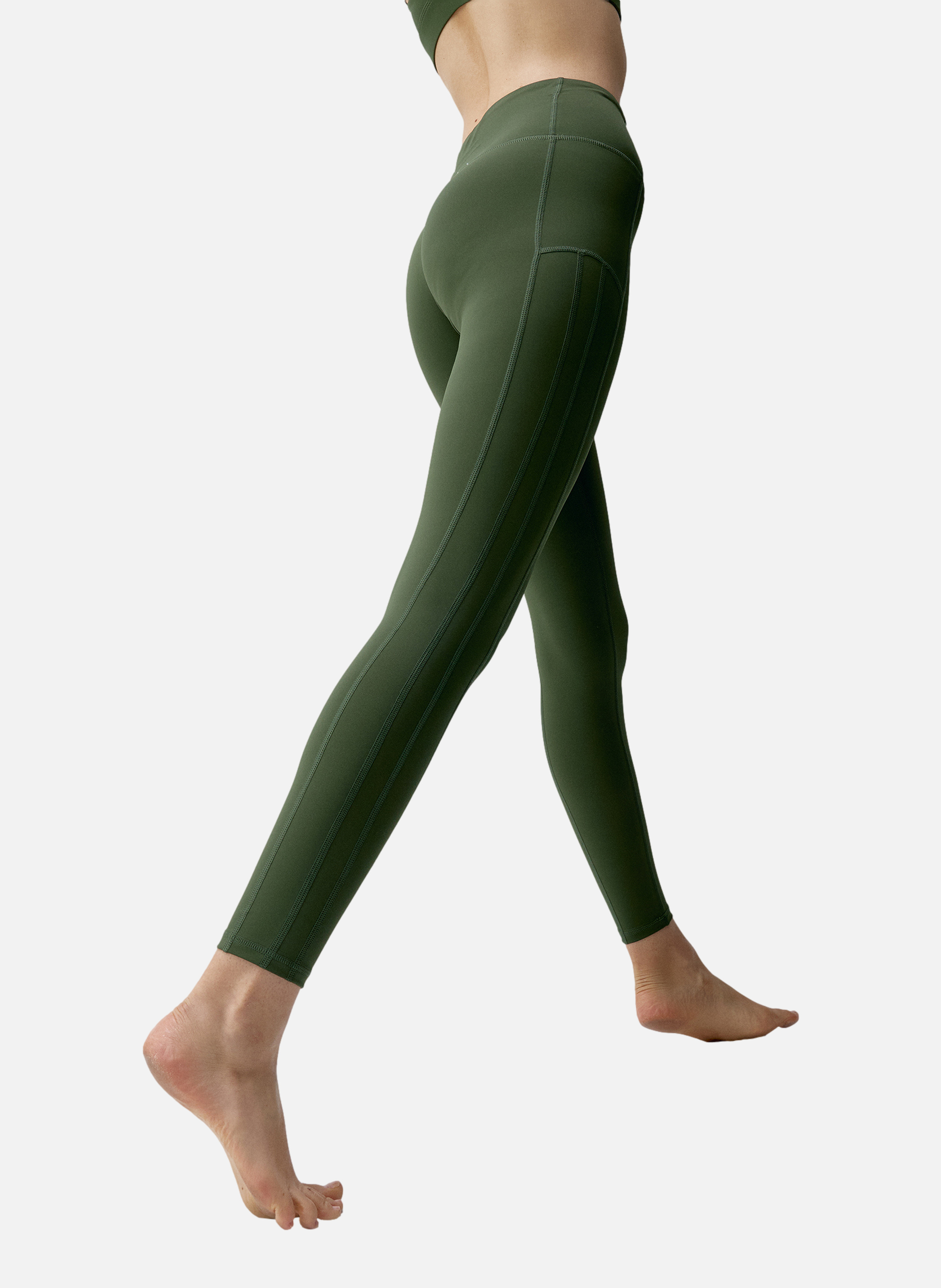 Legging de sport long performance asura BORN LIVING YOGA Kaki