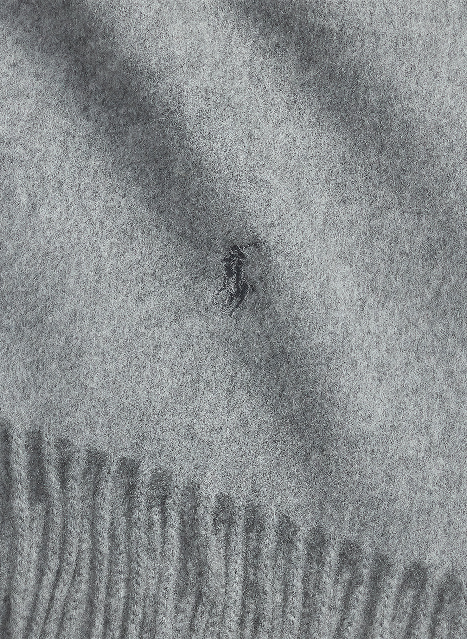 Cashmere logo scarf POLO RALPH LAUREN Grey
