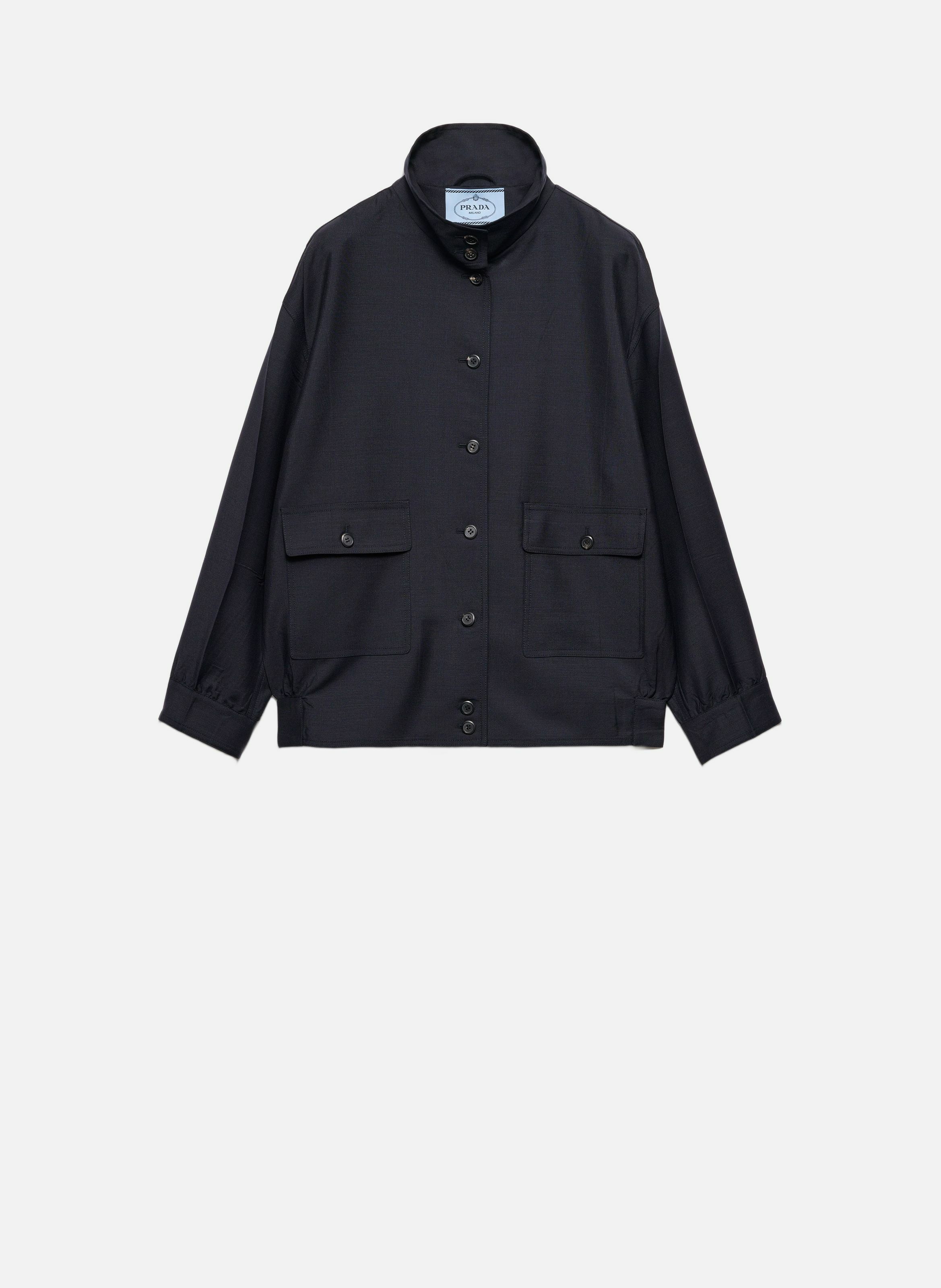 Veste en mohair de chevreau PRADA Bleu