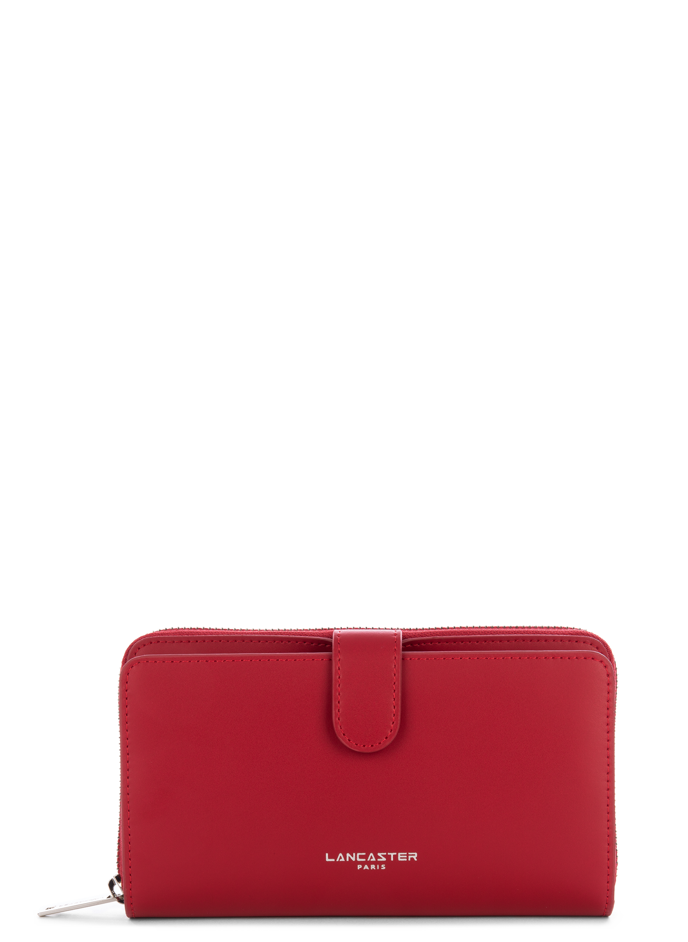 LANCASTER Back to back organizer wallet - Smooth Red