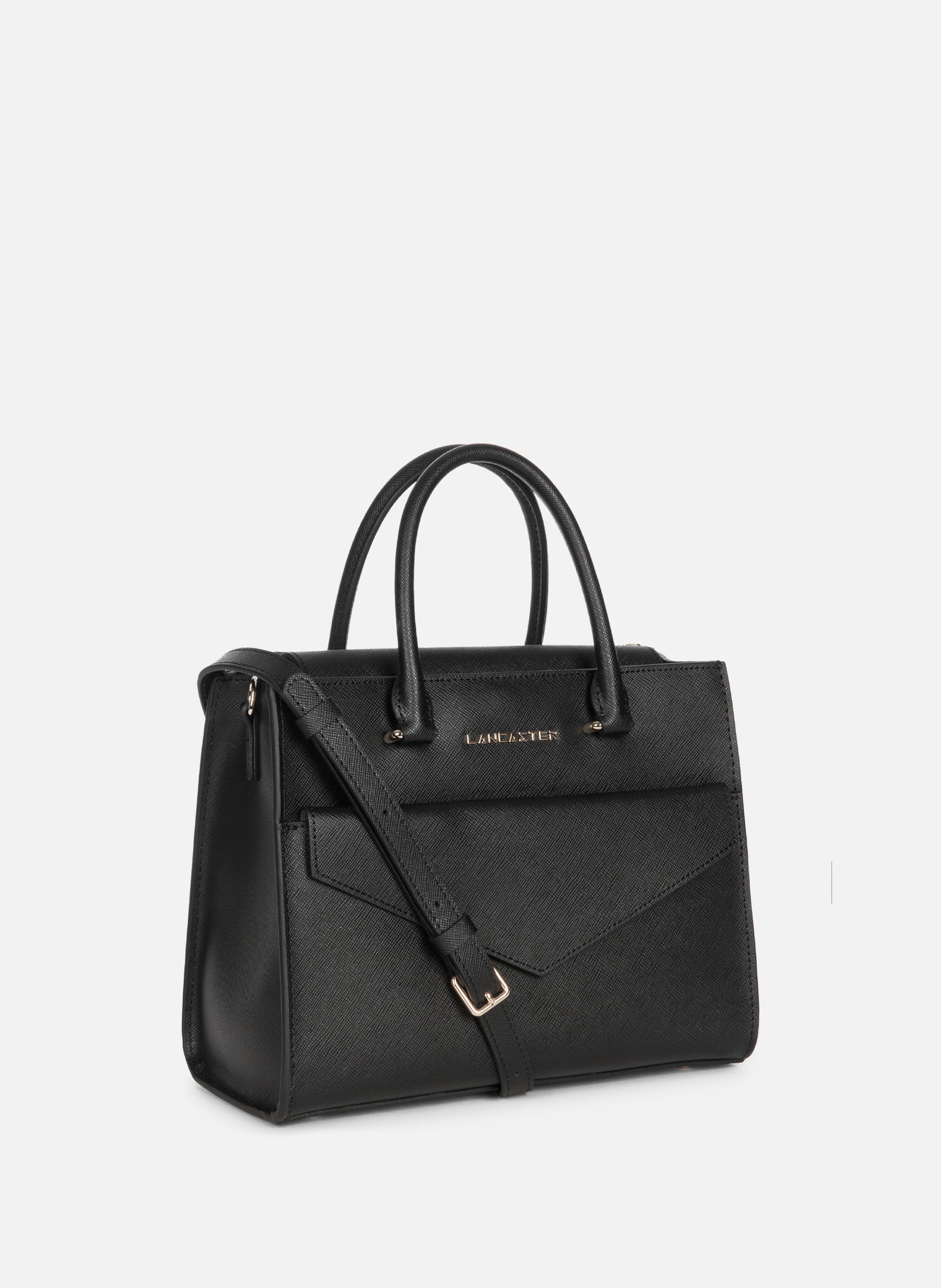 Handbag - Saffiano Signature LANCASTER Black