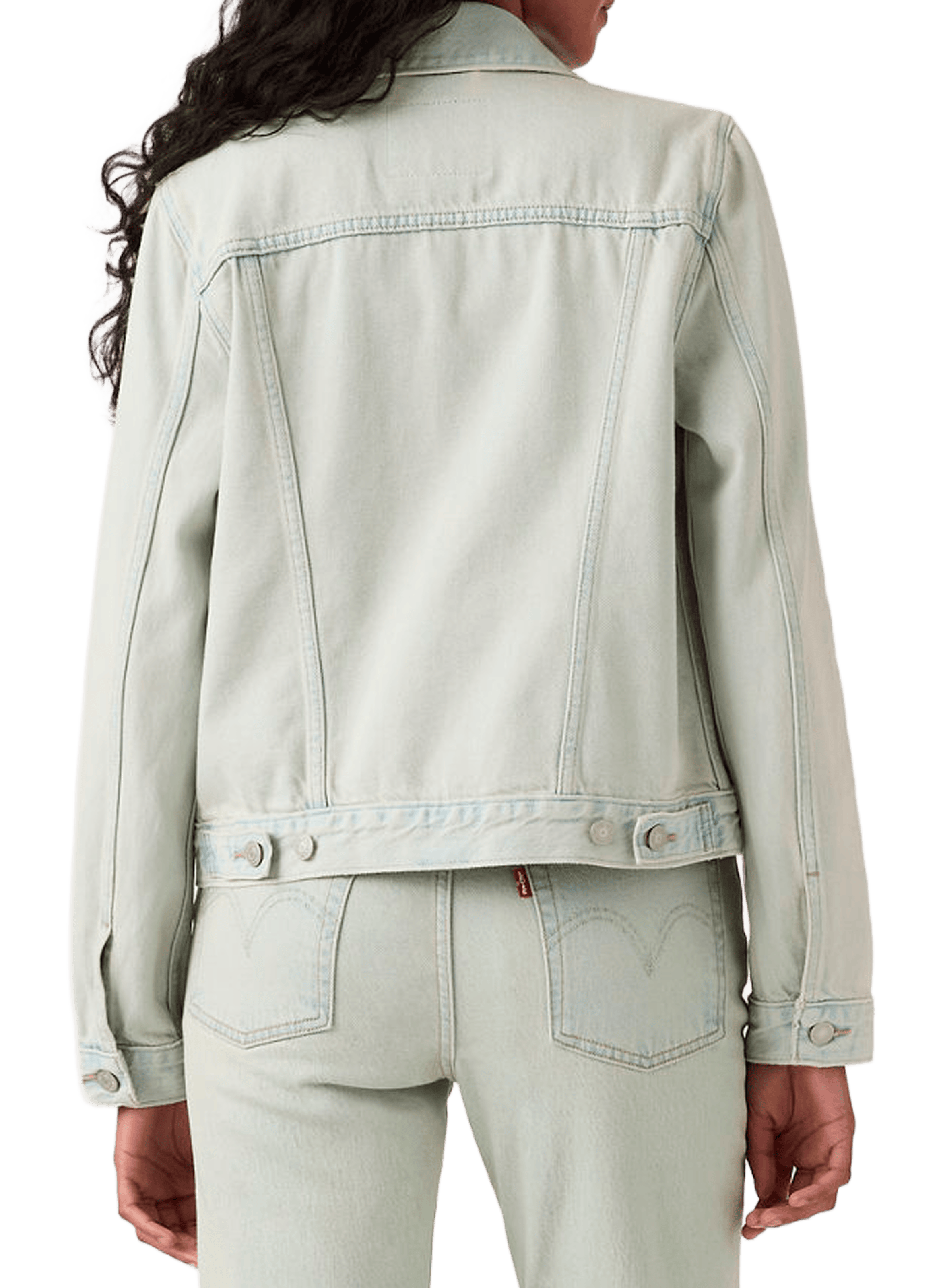 Veste Original trucker en denim de coton LEVI'S Bleu