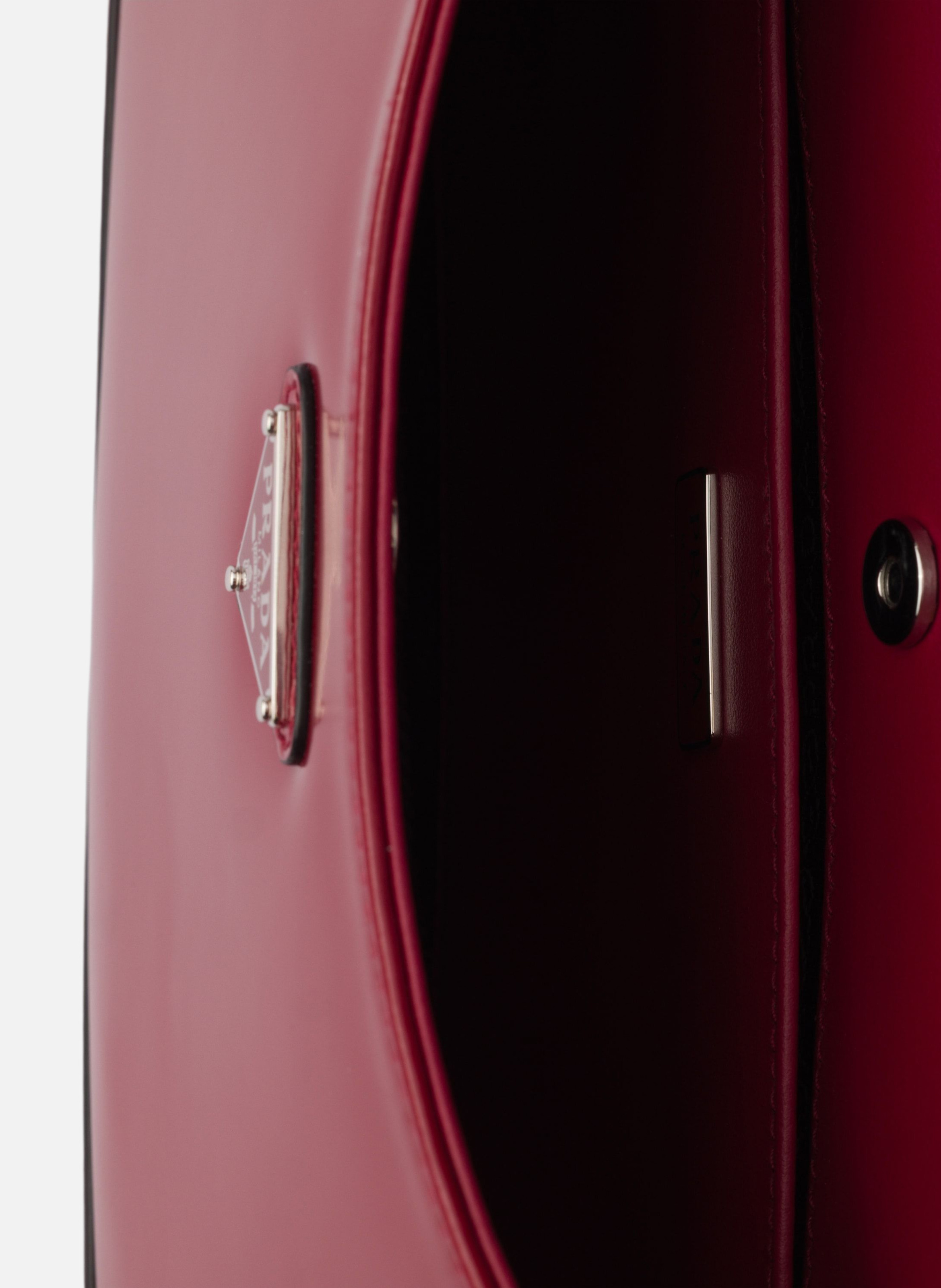 Sac porté épaule prada cleo en cuir brossé PRADA Rouge