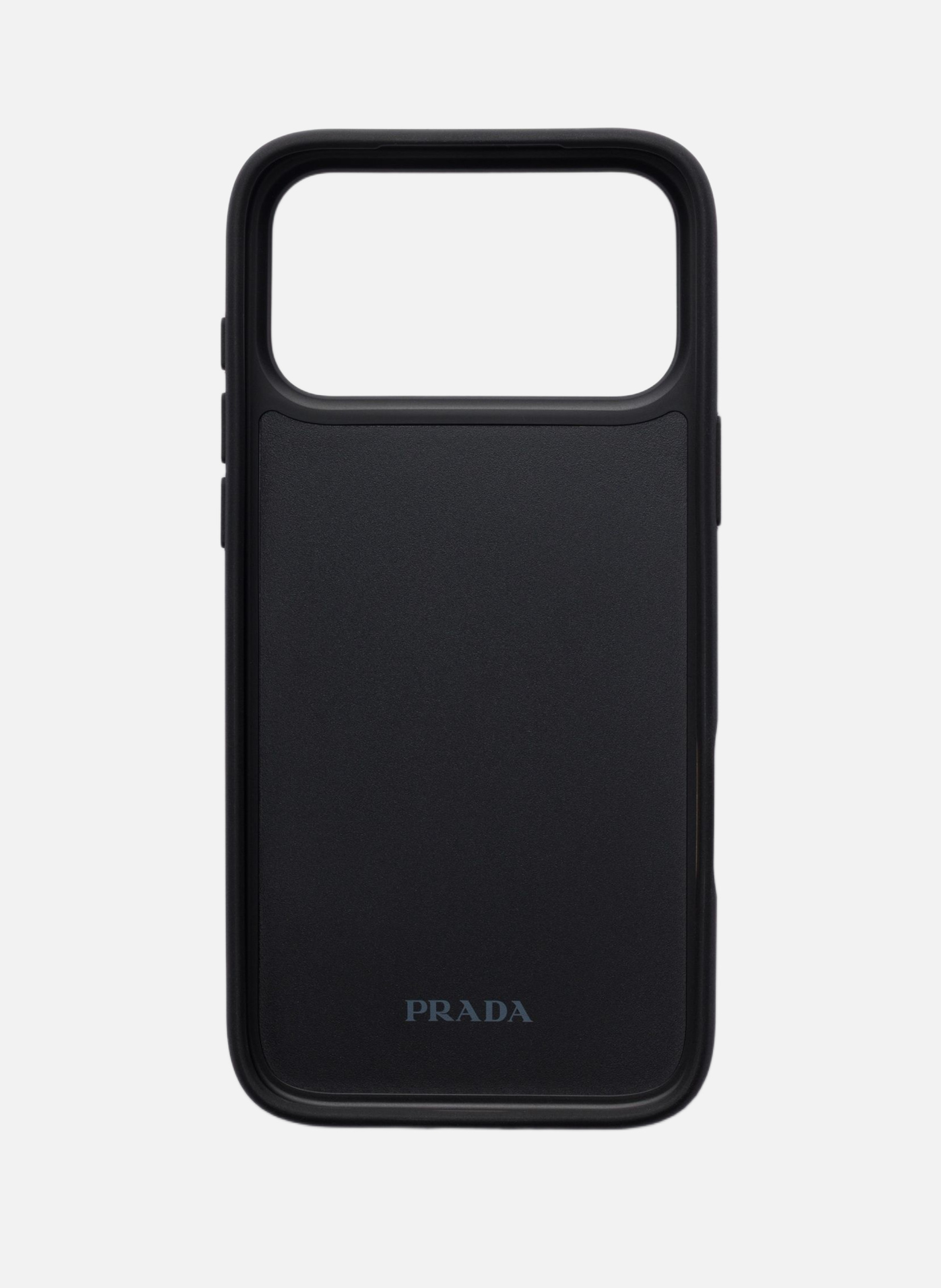 Coque pour iphone 17 pro max en cuir saffiano PRADA Noir