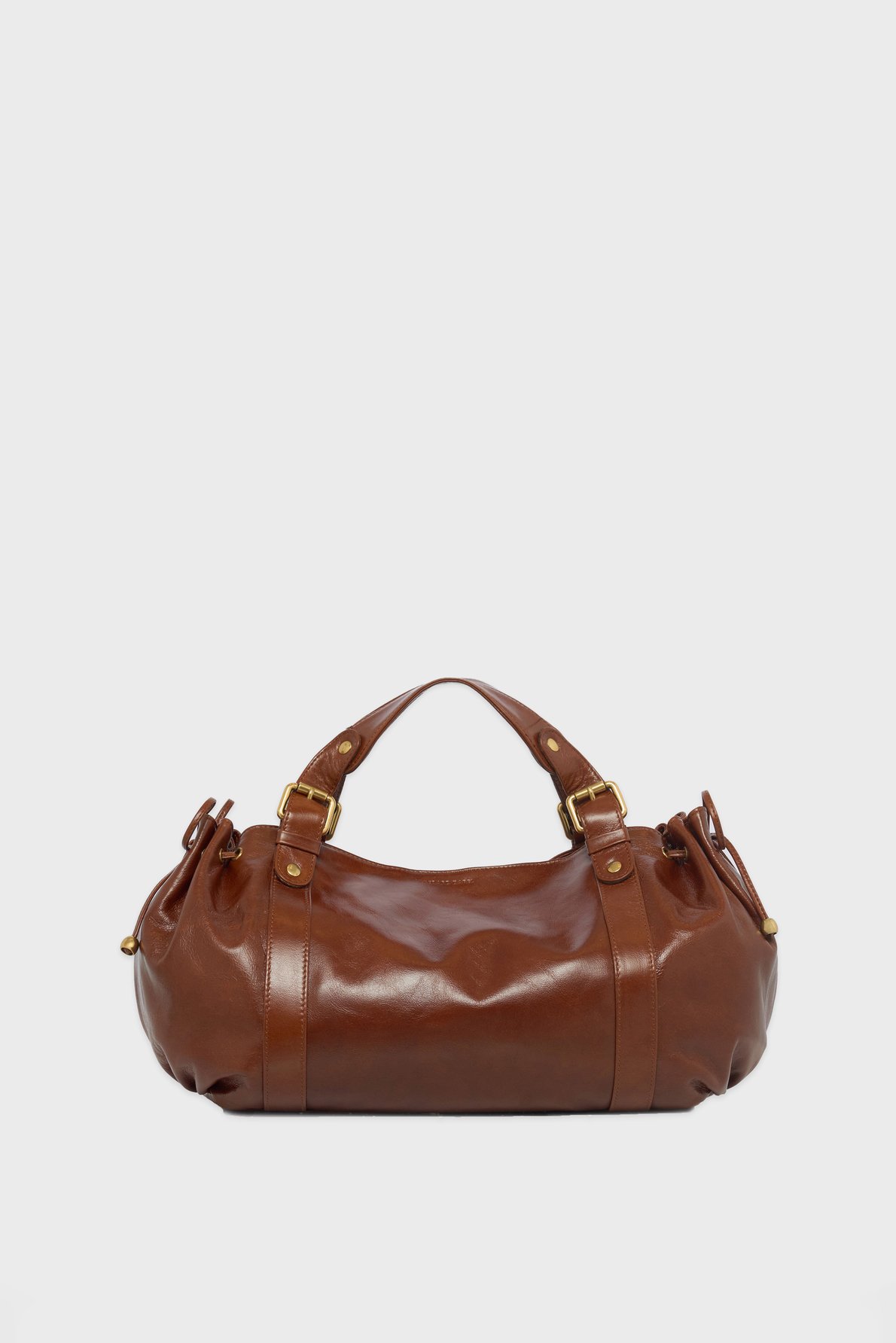 Sac à main en cuir effet froissé - 24h GERARD DAREL Marron