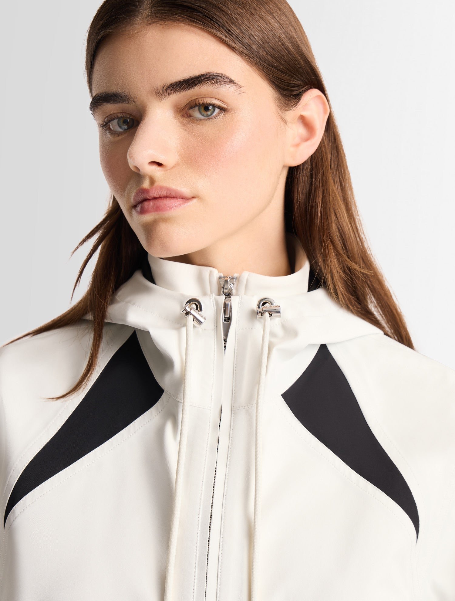 Blouson kasima col capuche coupe regular FUSALP Blanc