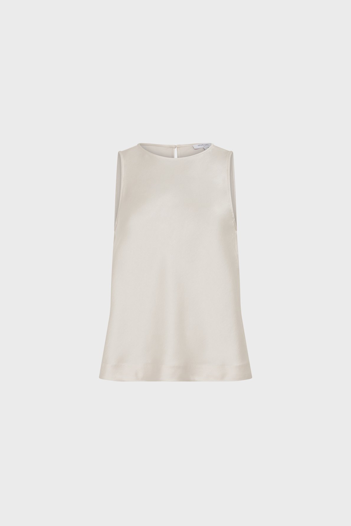 Top sans manche en satin - callista GERARD DAREL Beige
