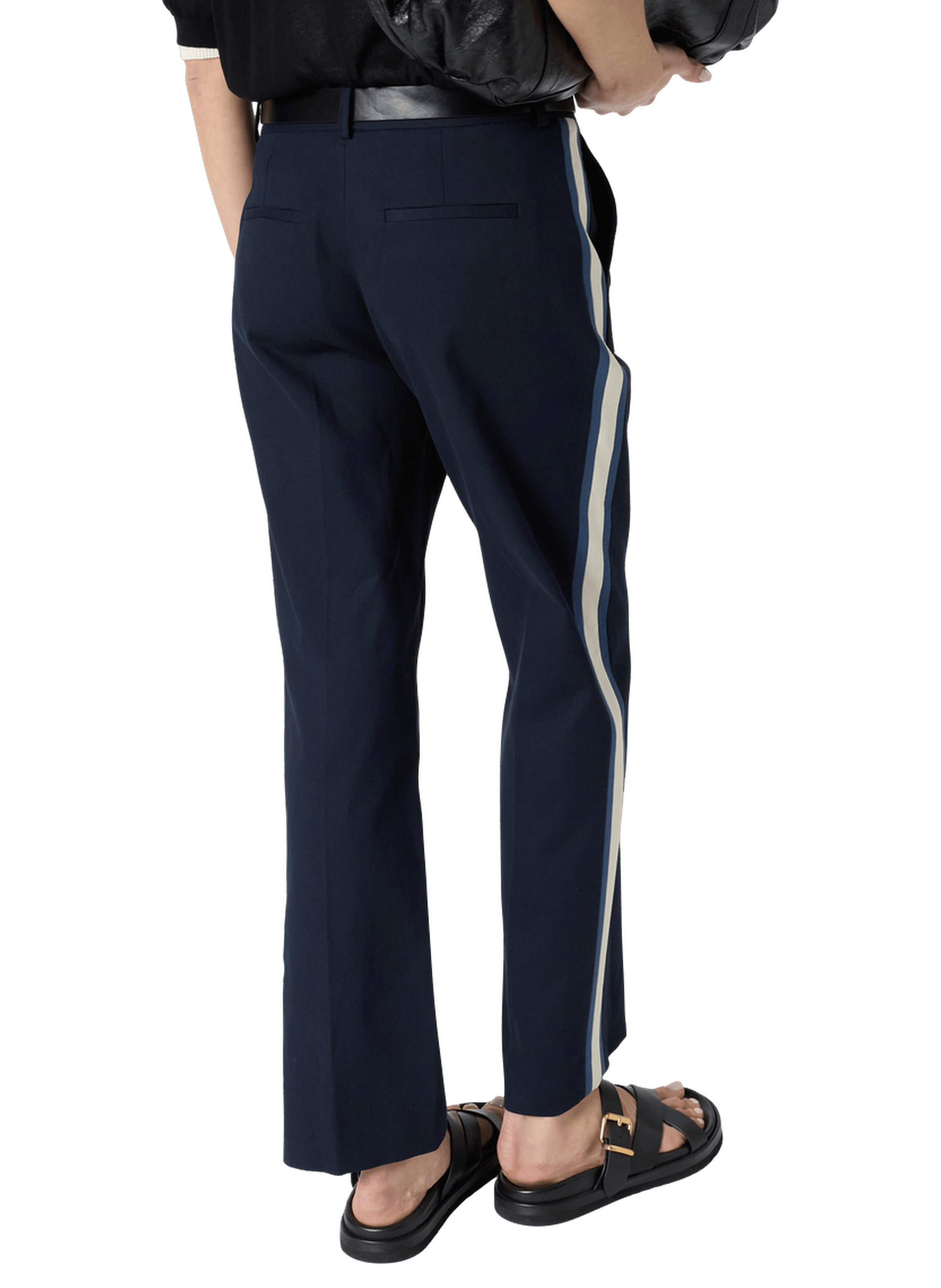 Pantalon en coton à bandes - ayline GERARD DAREL Bleu