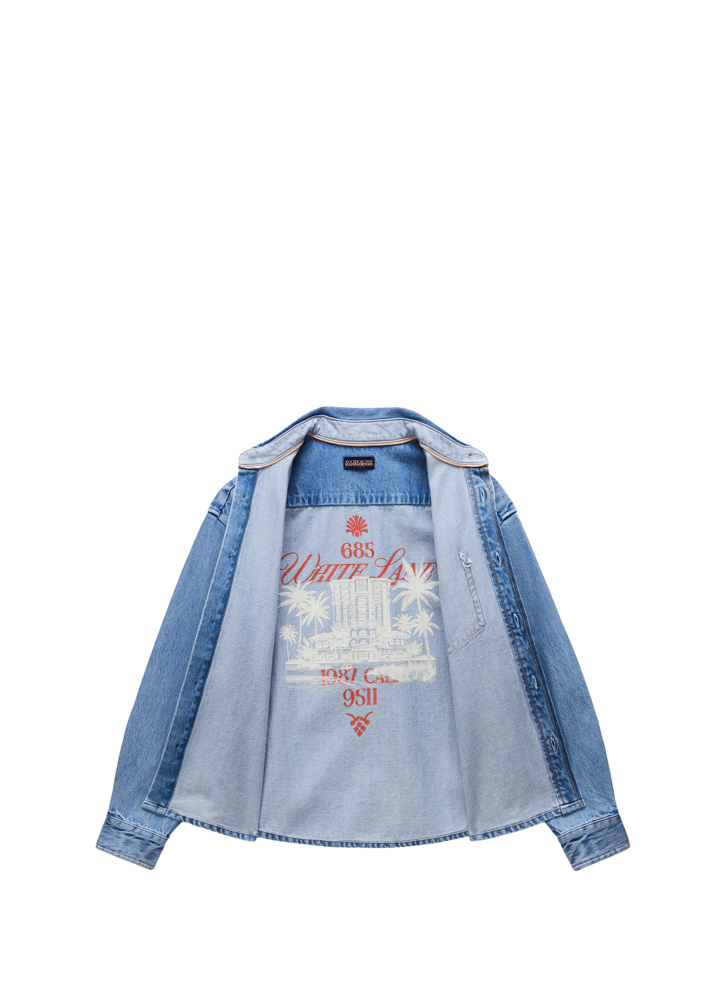 Surchemise en jean en coton NAPAPIJRI Bleu
