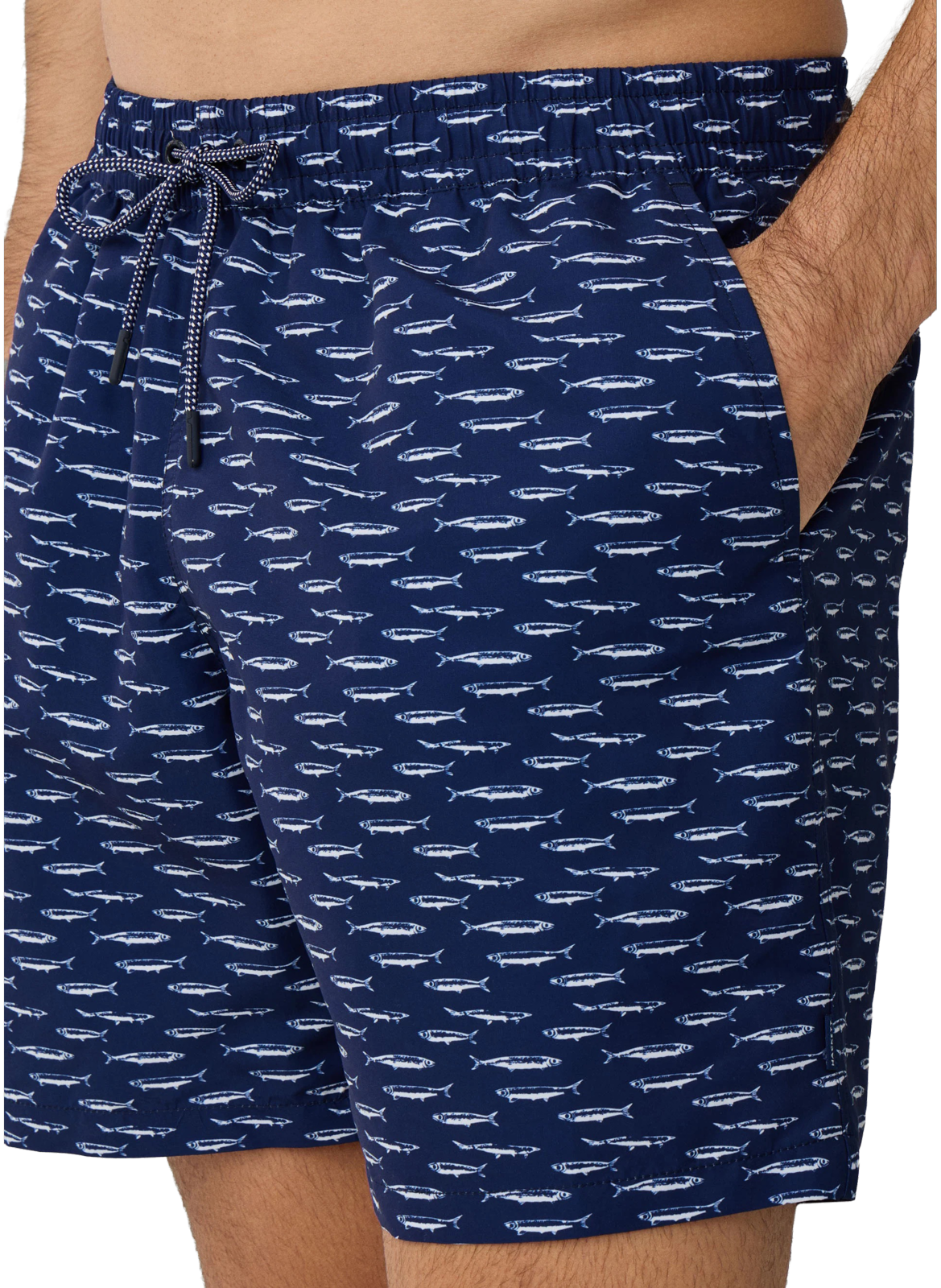 Short de bain à imprimé sardine HACKETT Bleu