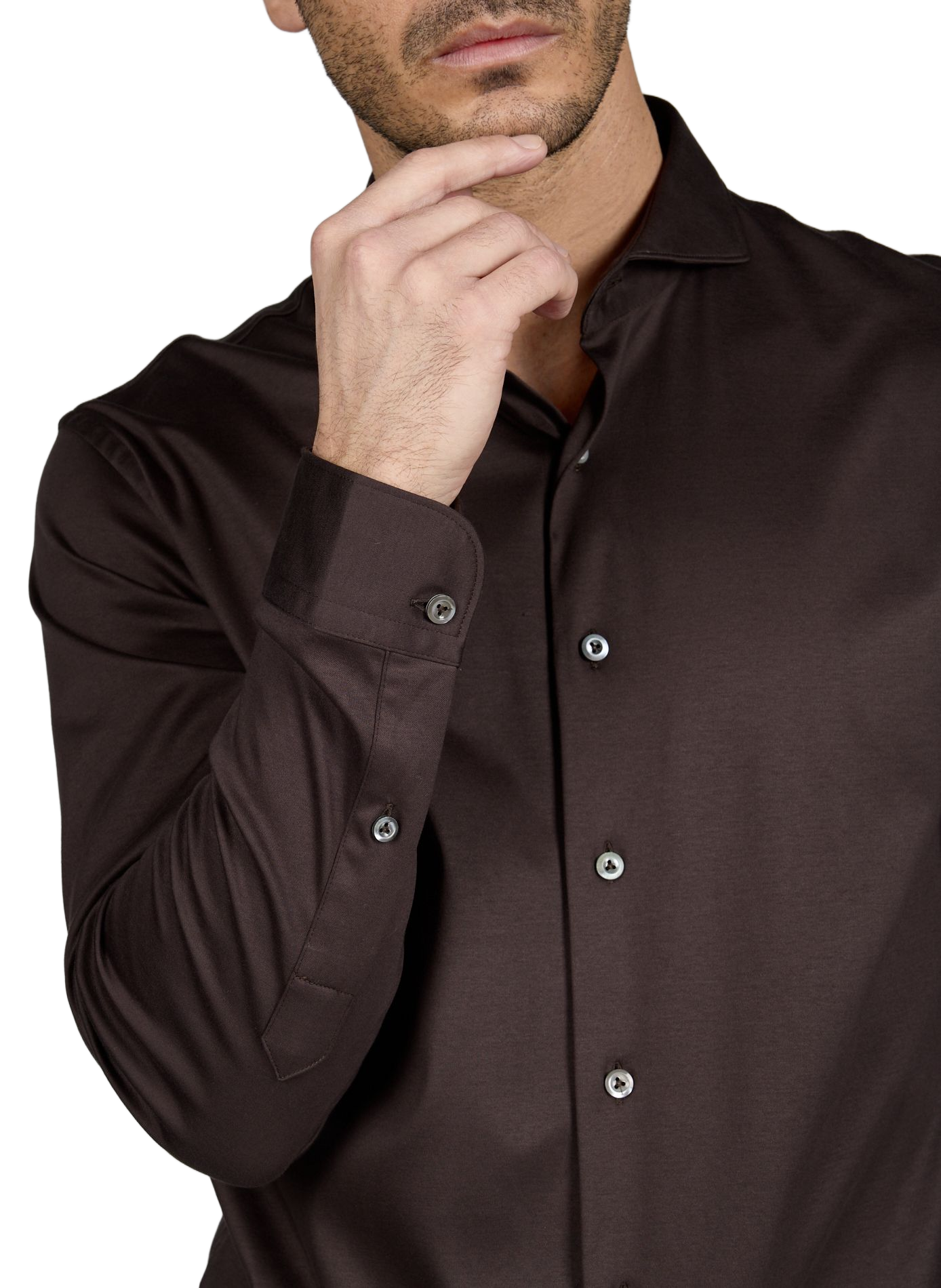  Cotton shirt VAN LAACK Brown