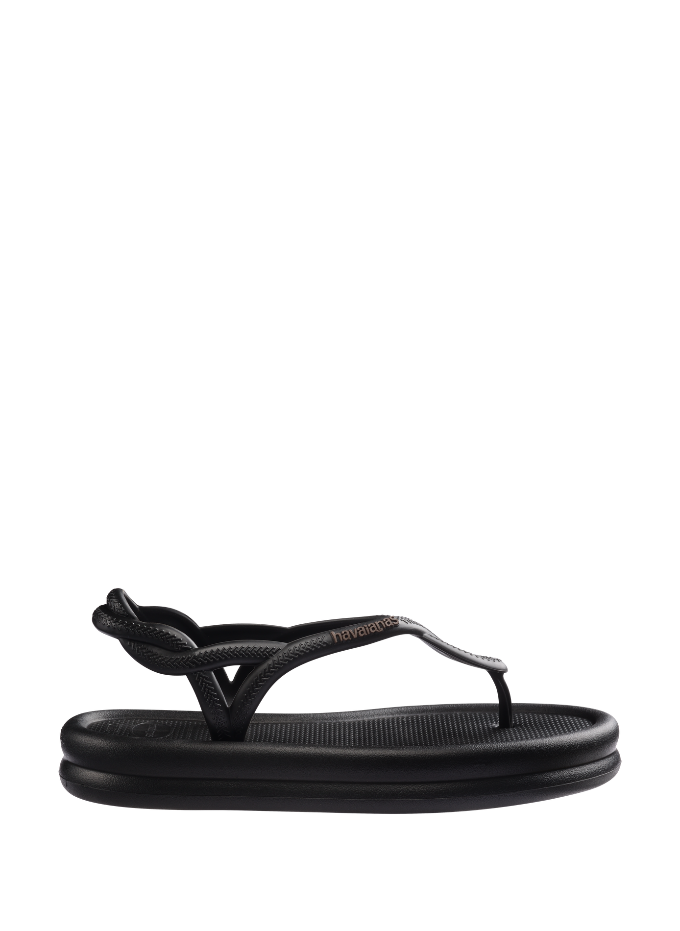 Flat braided sandals HAVAIANAS Black
