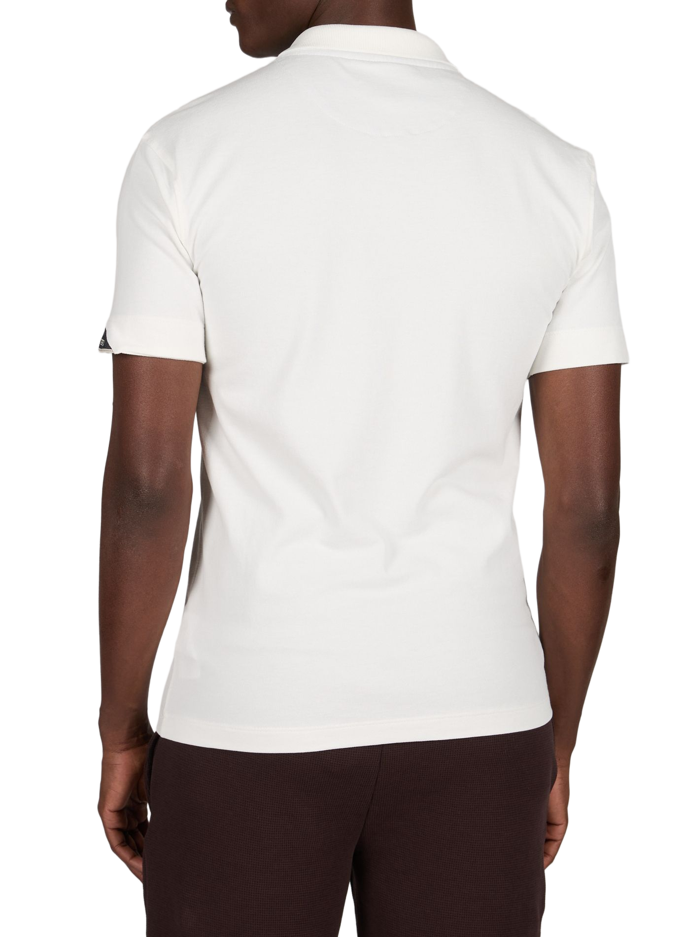 Slim-fit cotton-blend polo shirt REPLAY White