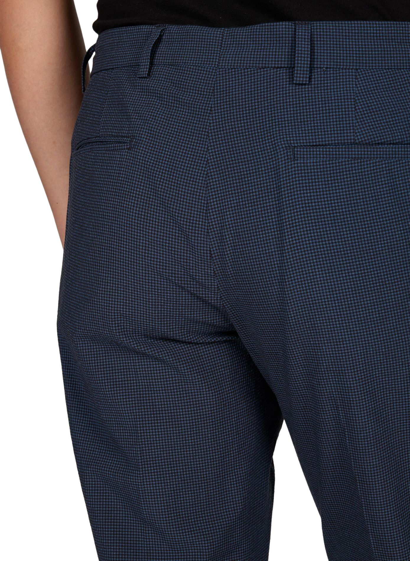 Pantalon cigarette  à carreau  PAUL SMITH Bleu