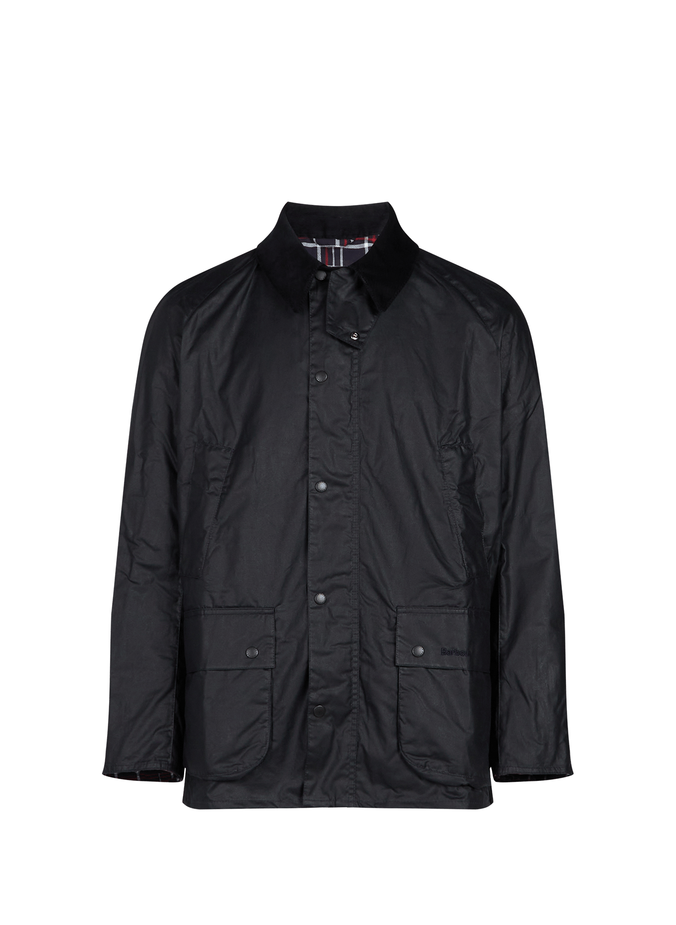 Giacca cerata con collo alto in velluto di cotone BARBOUR Blu